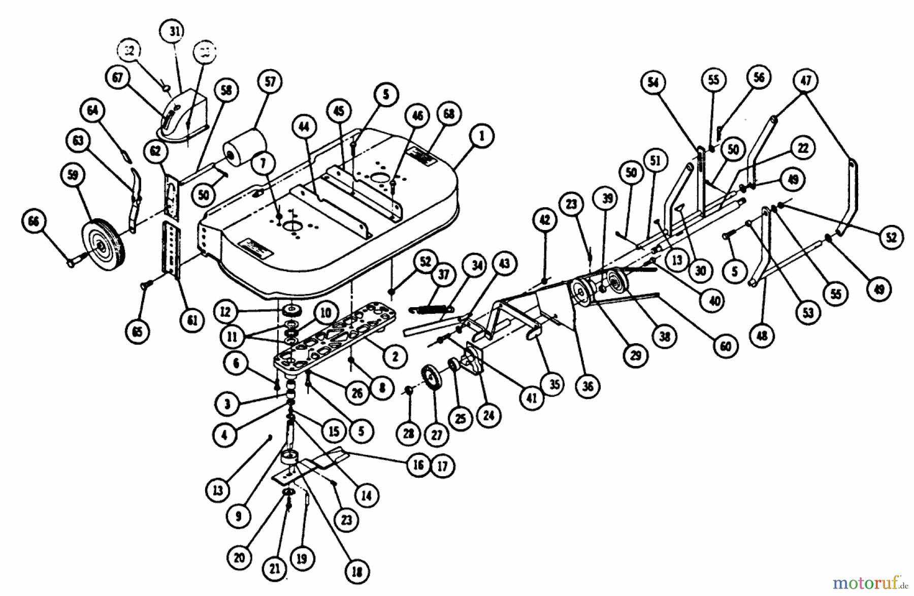 Toro Neu Mowers, Deck Assembly Only 5-3321 - Toro 32