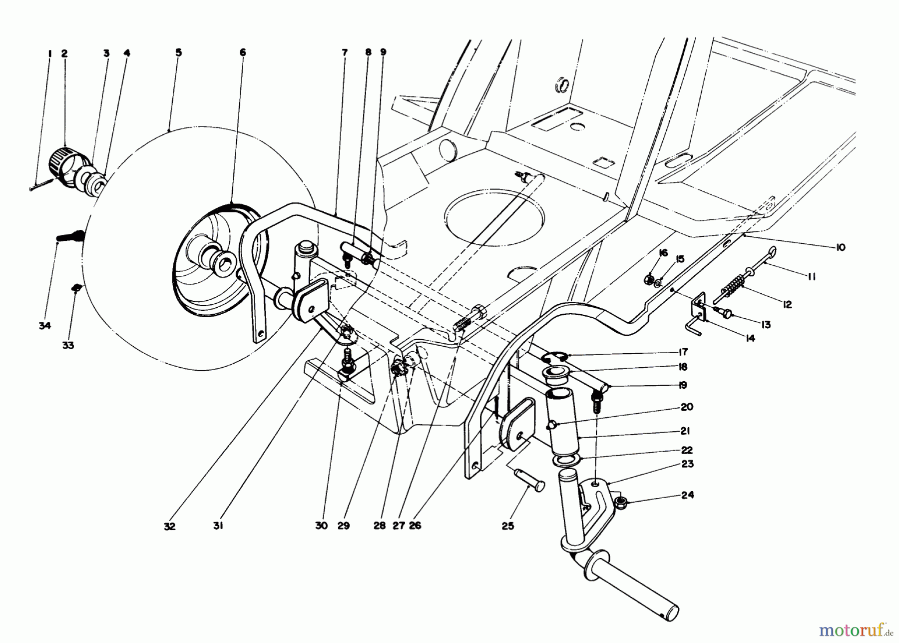 Toro Neu Mowers, Deck Assembly Only 57358 - Toro 44