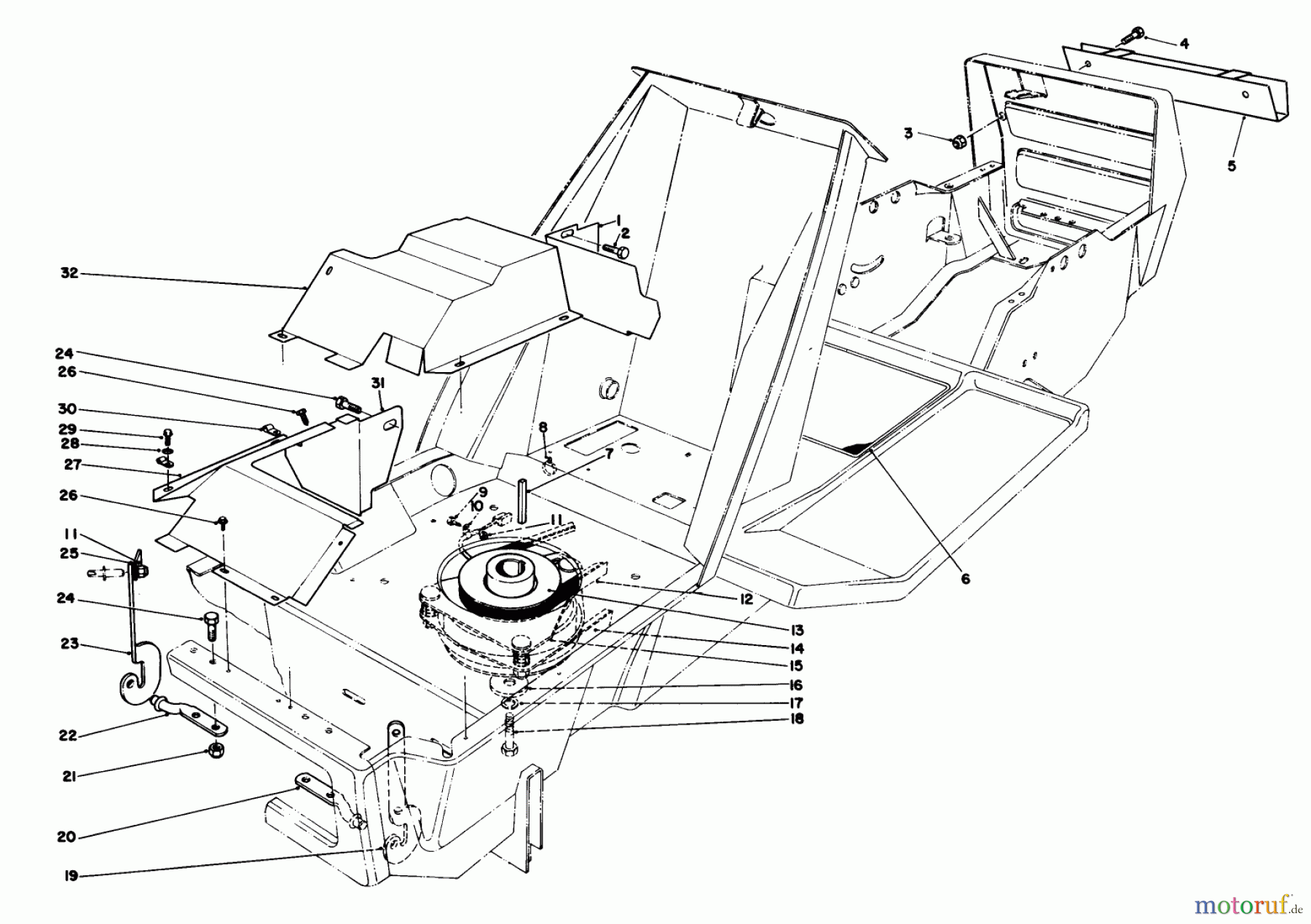 Toro Neu Mowers, Deck Assembly Only 59147 - Toro 38