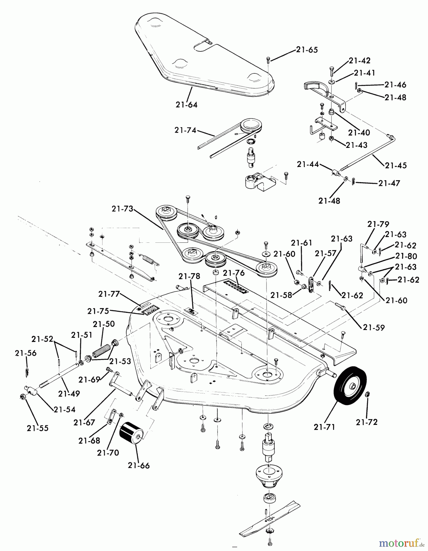 Toro Neu Mowers, Deck Assembly Only 75-36MR01 - Toro 36