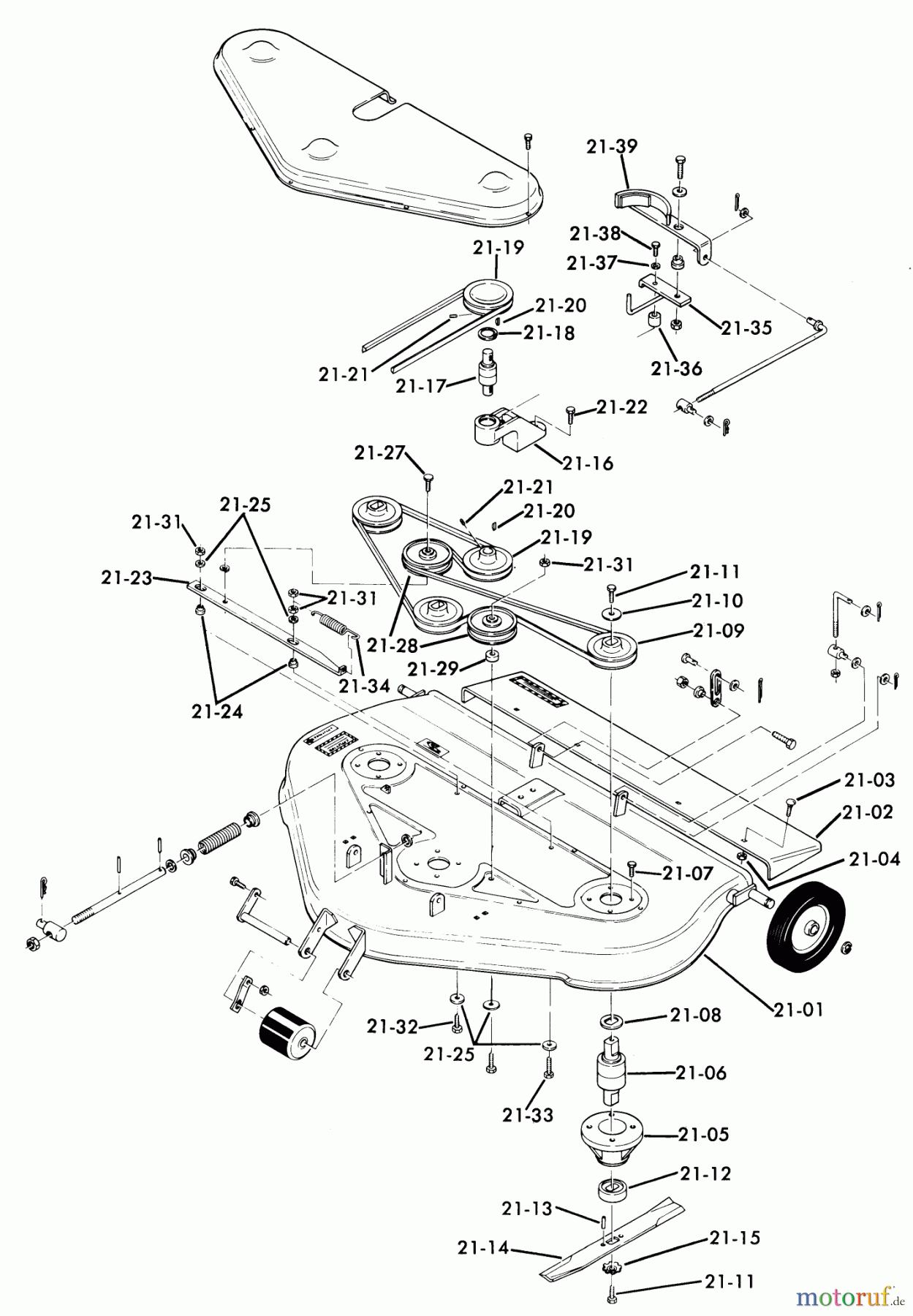  Toro Neu Mowers, Deck Assembly Only 75-36MR01 - Toro 36