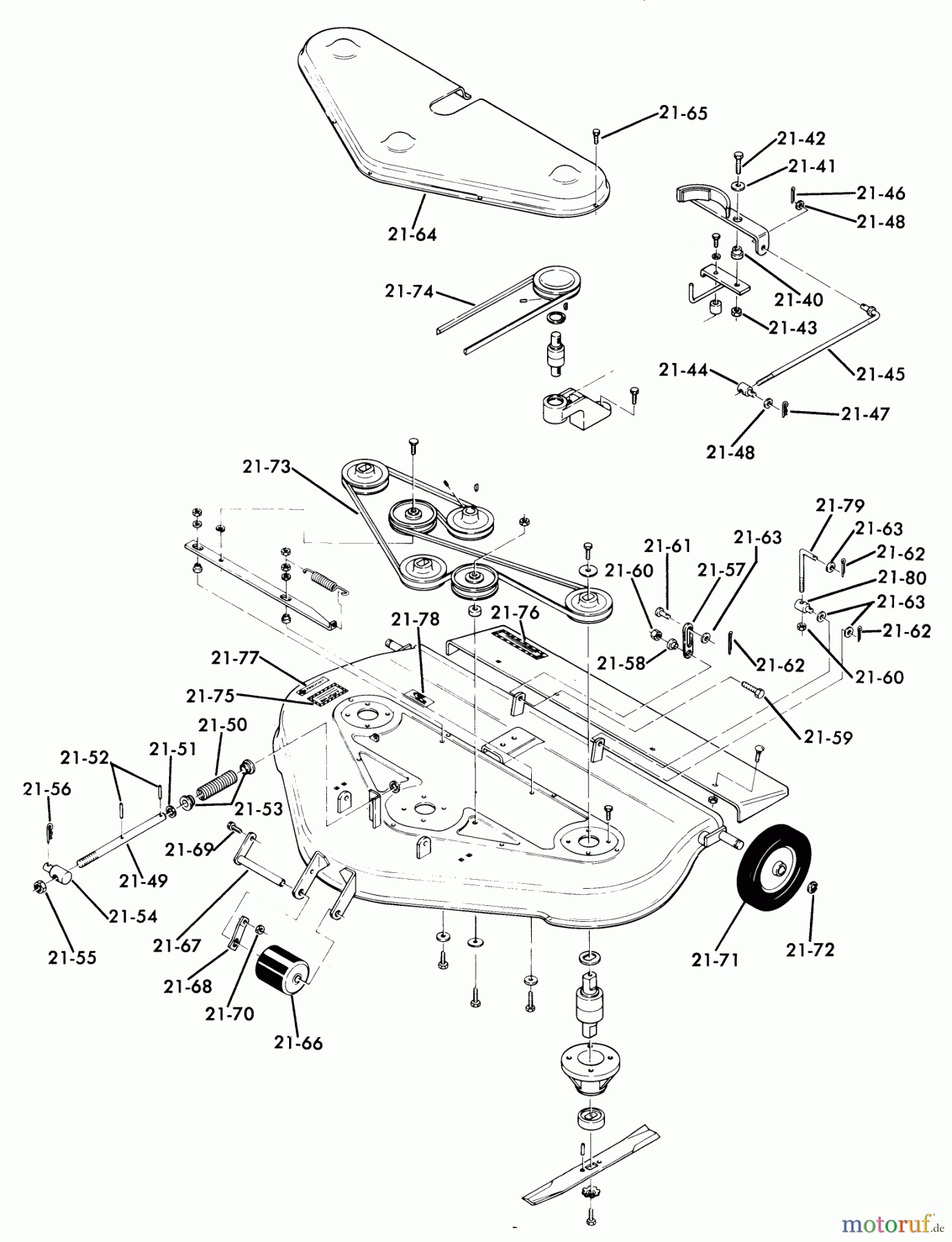 Toro Neu Mowers, Deck Assembly Only 75-36MR02 - Toro 36