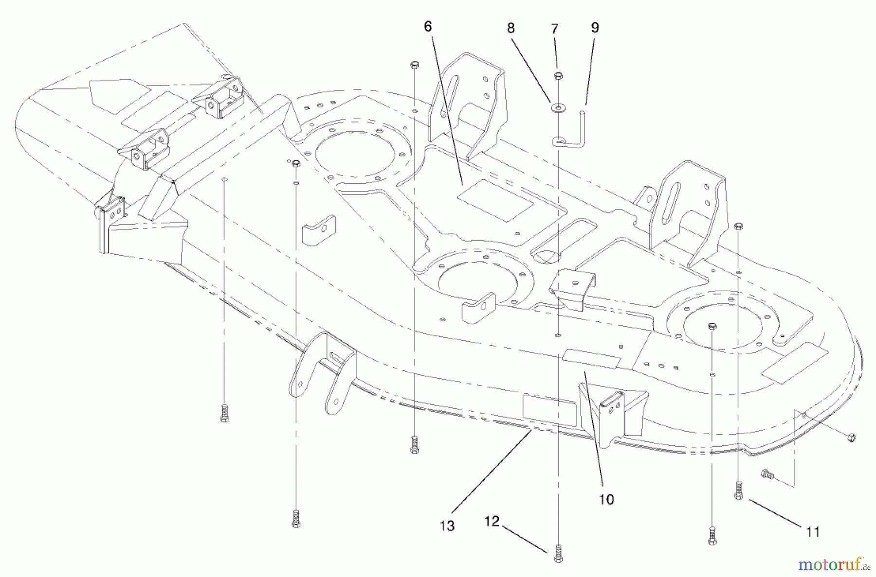  Toro Neu Mowers, Deck Assembly Only 78281 - Toro 52