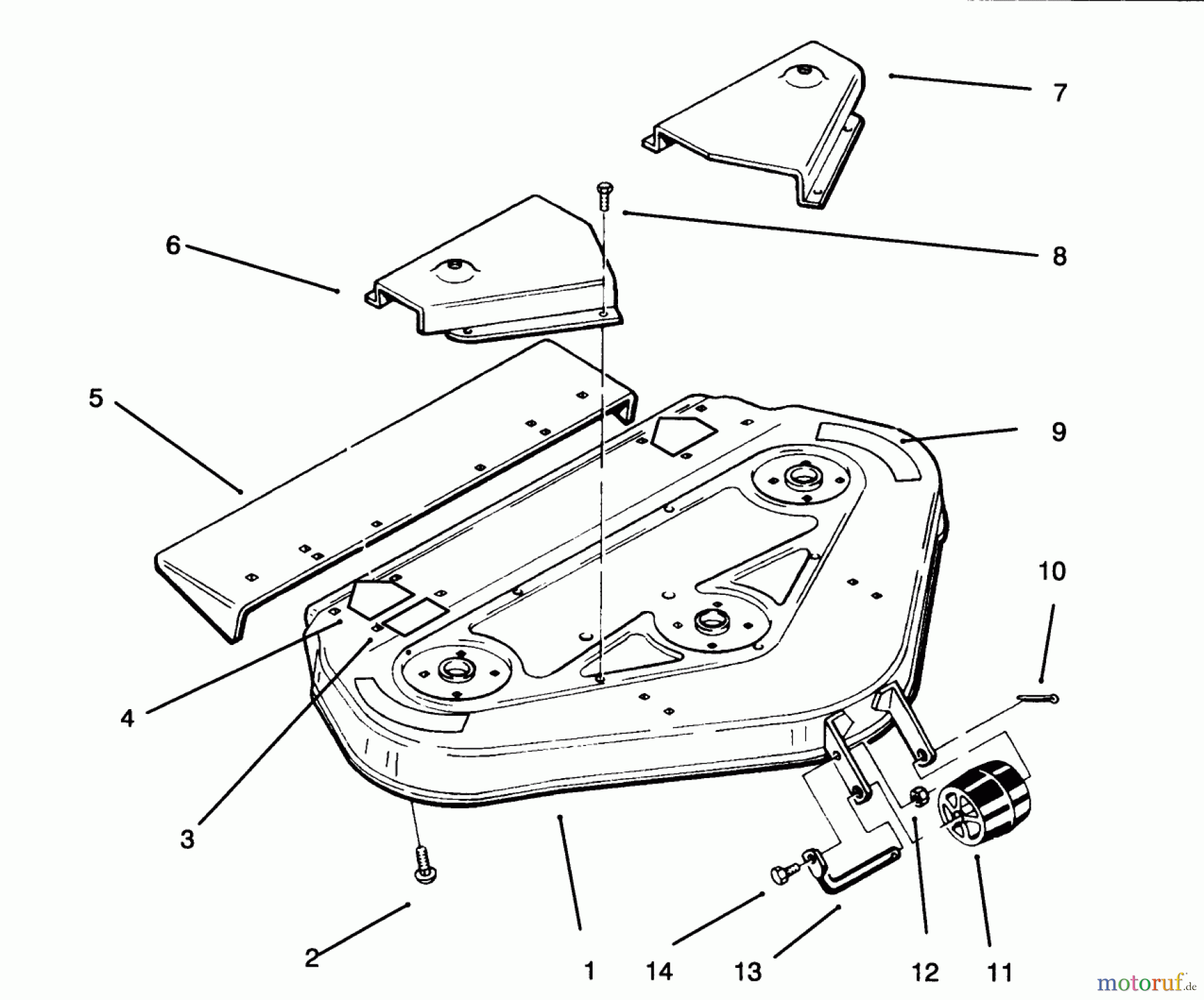 Toro Neu Mowers, Deck Assembly Only 78305 - Toro 36