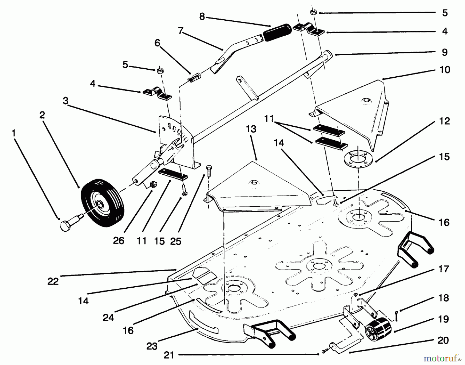  Toro Neu Mowers, Deck Assembly Only 78355 - Toro 42