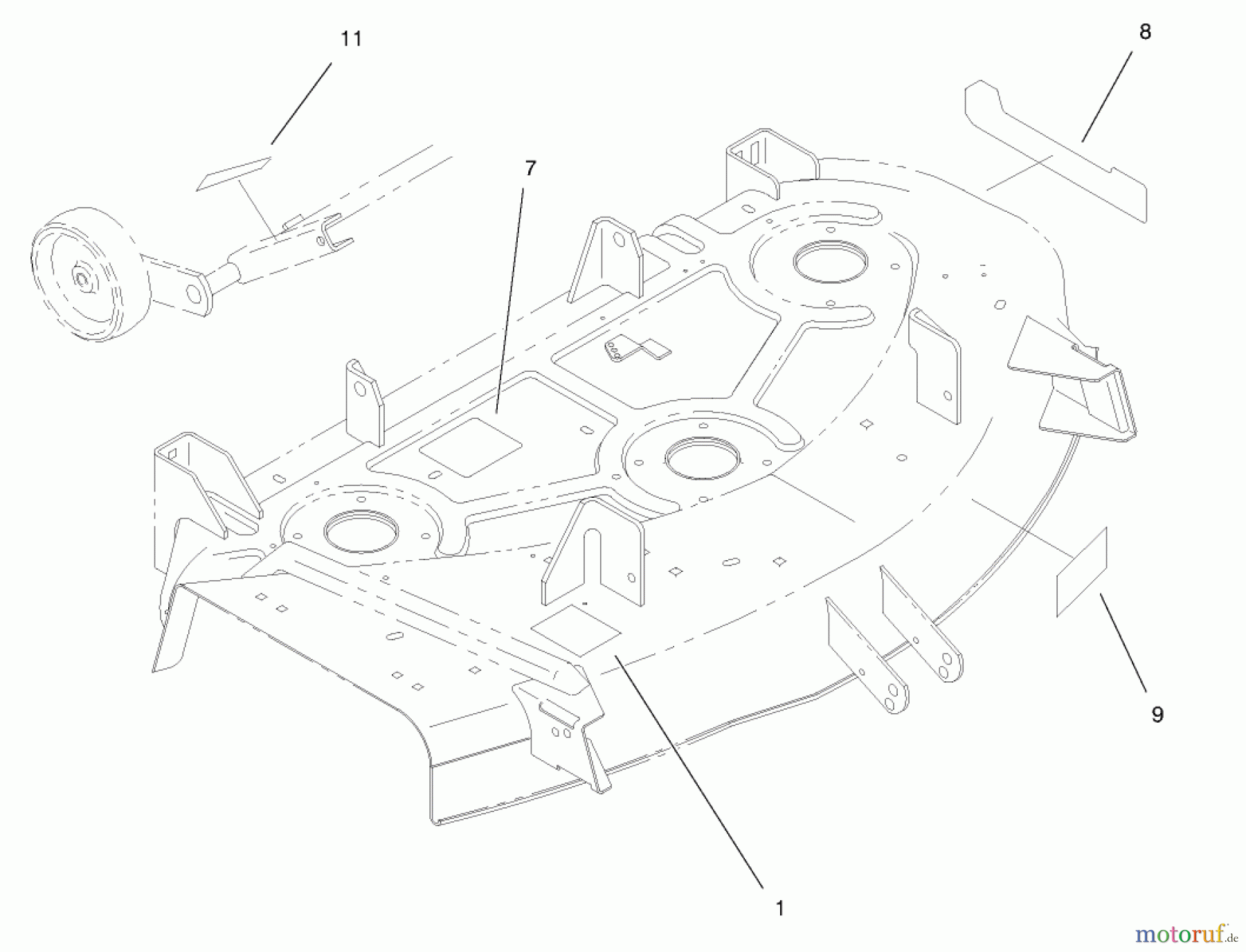 Toro Neu Mowers, Deck Assembly Only 78357 - Toro 44