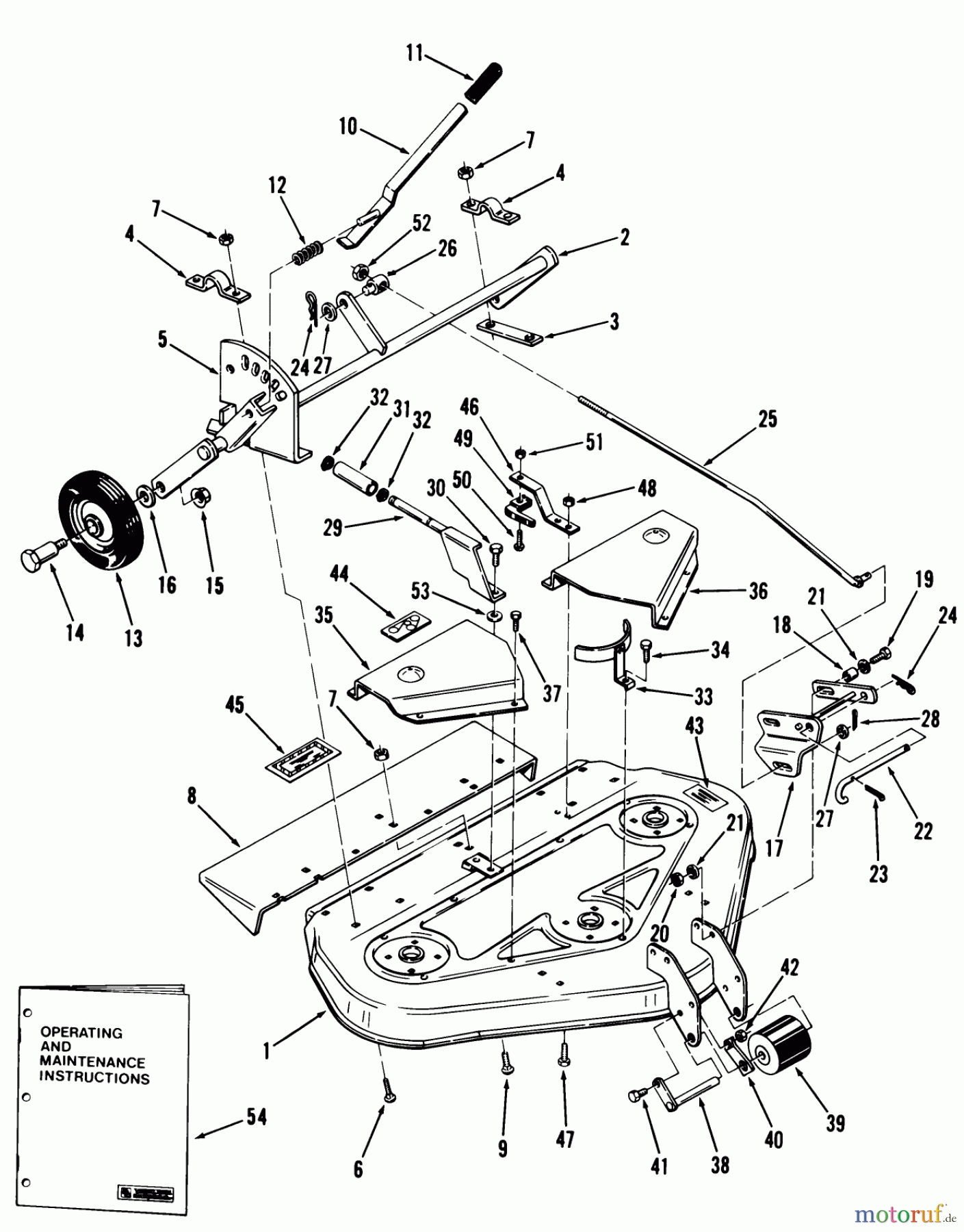 Toro Neu Mowers, Deck Assembly Only 95-36YR01 - Toro 36