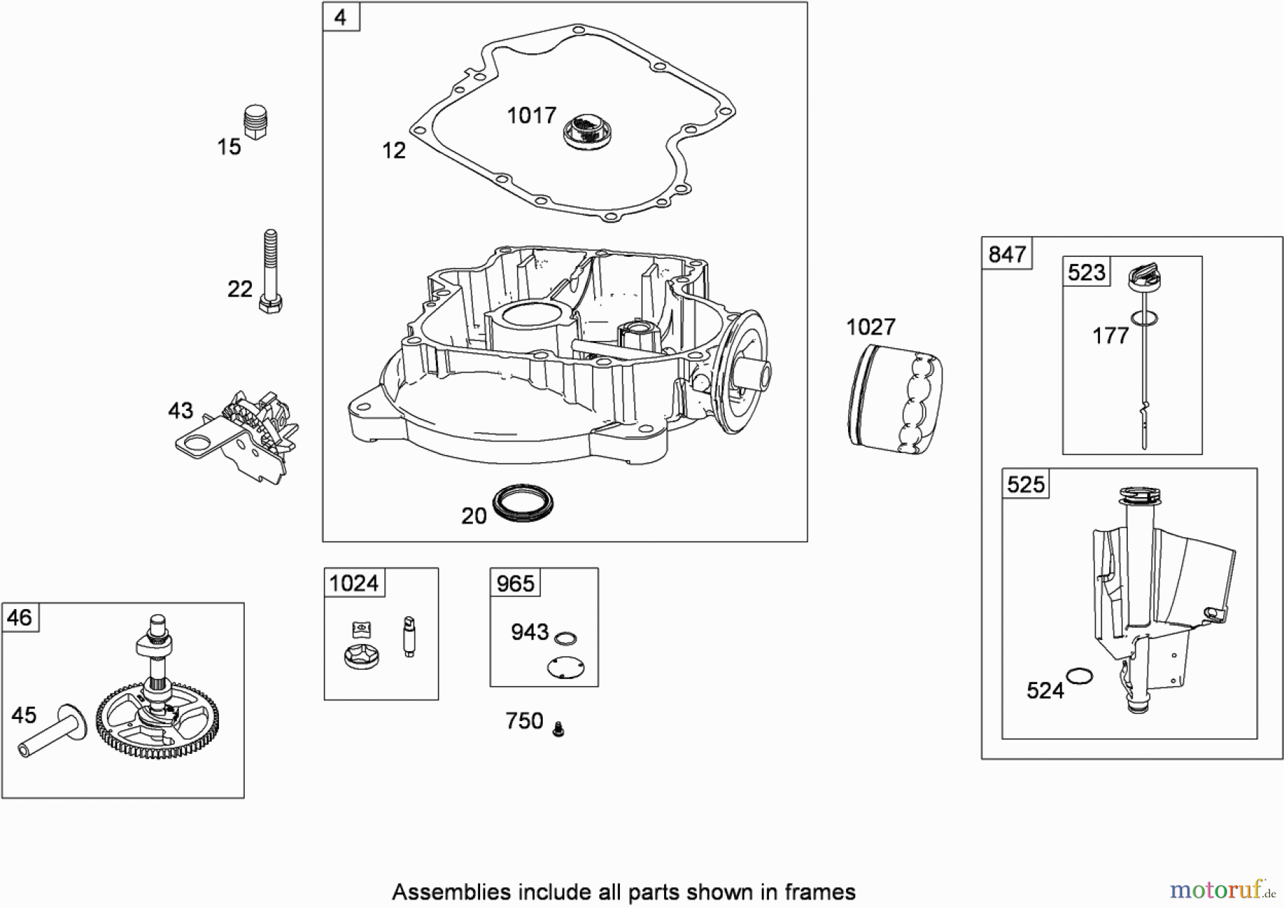  Toro Neu Mowers, Lawn & Garden Tractor Seite 1 13AL60RG048 (LX426) - Toro LX426 Lawn Tractor, 2008 (SN 1L107H10100-) CRANKCASE COVER/SUMP ASSEMBLY BRIGGS AND STRATTON 331777-0946-B2