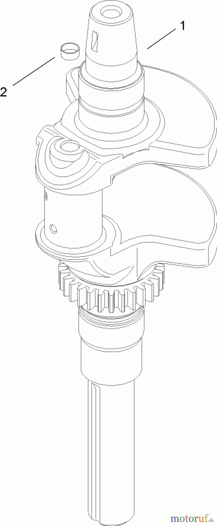 Toro Neu Mowers, Lawn & Garden Tractor Seite 1 14AK81RK544 (GT2300) - Toro GT2300 Garden Tractor, 2006 (1A186H30000-) CRANKSHAFT ASSEMBLY KOHLER SV735-0011