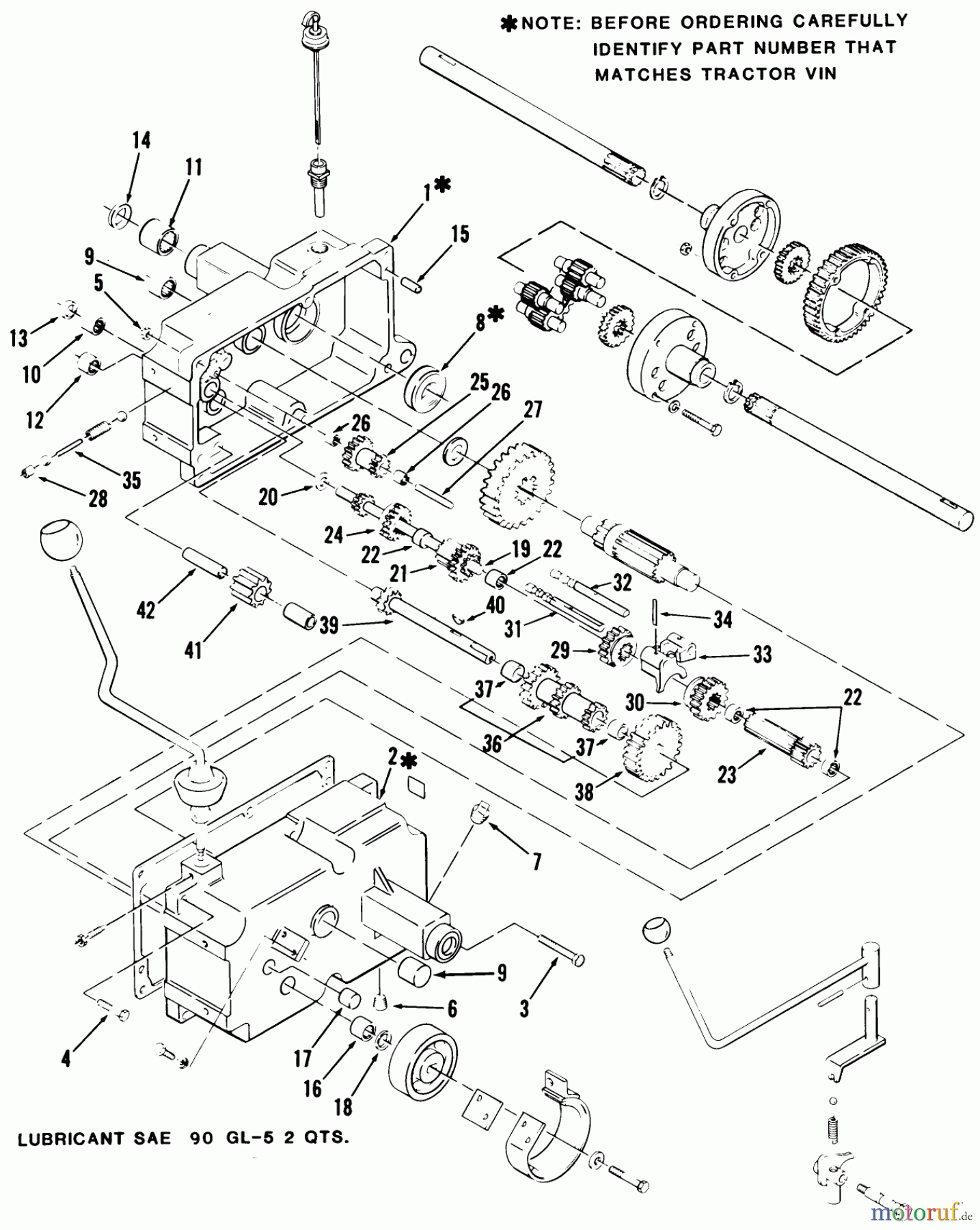 Toro Neu Mowers, Lawn & Garden Tractor Seite 1 31-14K801 (414-8) - Toro 414-8 Garden Tractor, 1986 MECHANICAL TRANSMISSION-8-SPEED #1