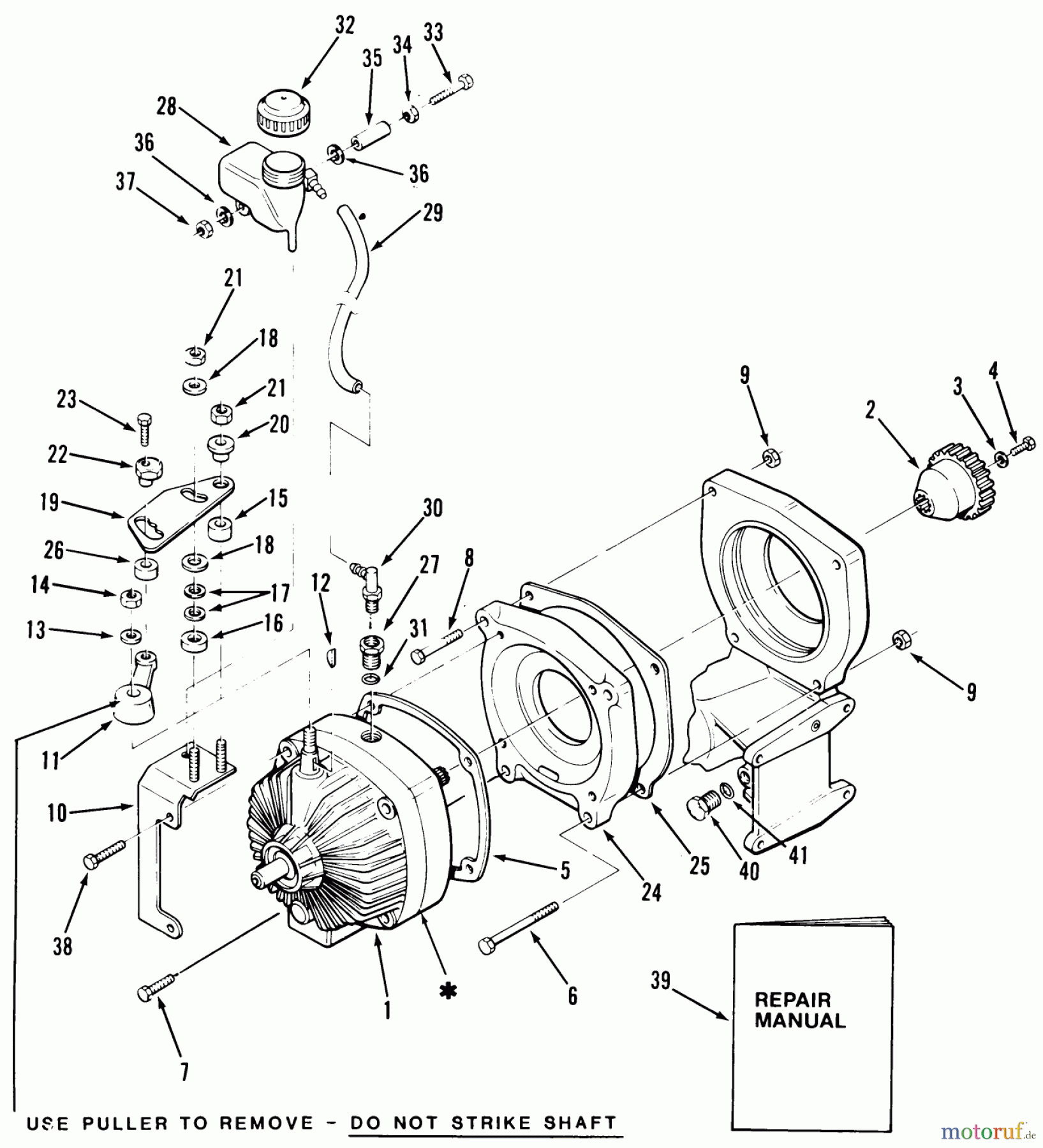  Toro Neu Mowers, Lawn & Garden Tractor Seite 1 31-17KE01 (417-A) - Toro 417-A Garden Tractor, 1985 AUTOMATIC TRANSMISSION-300 SERIES