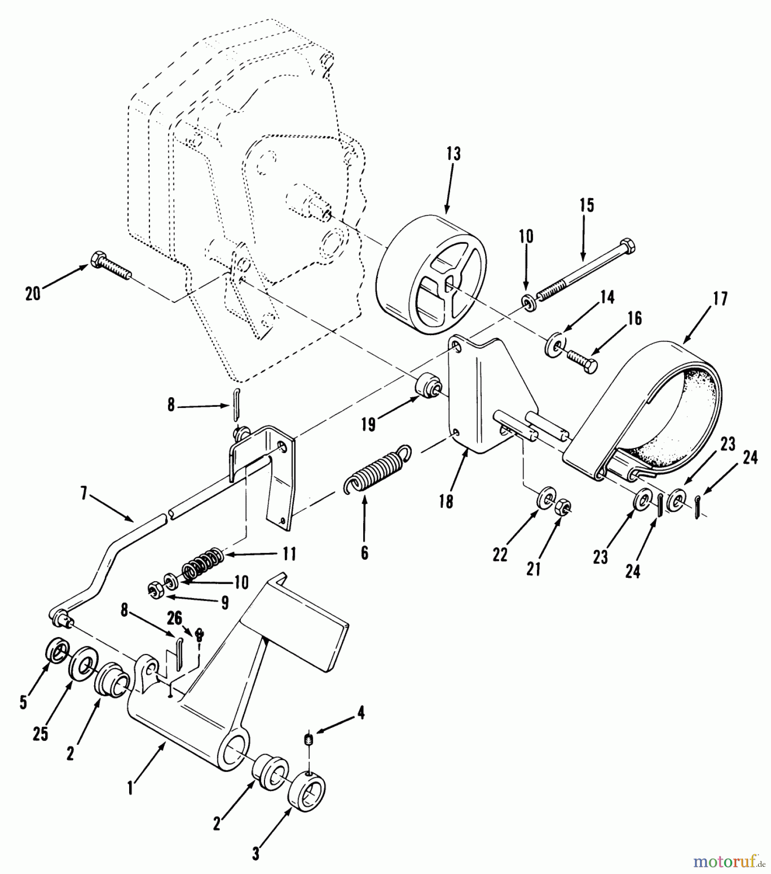  Toro Neu Mowers, Lawn & Garden Tractor Seite 1 31-16O804 (416-8) - Toro 416-8 Garden Tractor, 1992 (2000001-2999999) CLUTCH, BRAKE AND SPEED CONTROL LINKAGE 312-H & 416-H