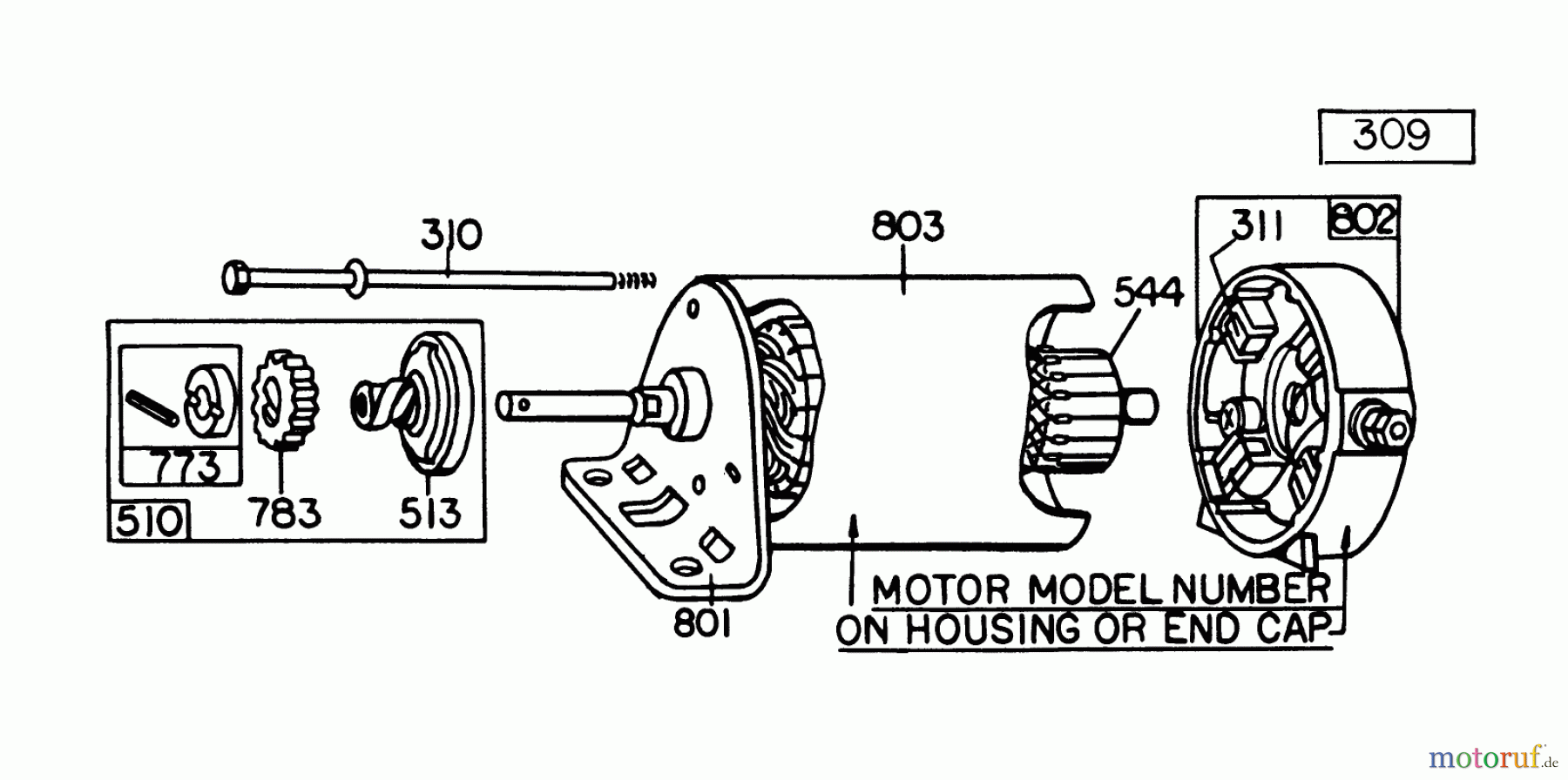 Toro Neu Mowers, Lawn & Garden Tractor Seite 1 57300 (8-32) - Toro 8-32 Front Engine Rider, 1978 (8000001-8999999) BRIGGS & STRATTON MODEL 191707-5633-01 (MODEL 57300) #2