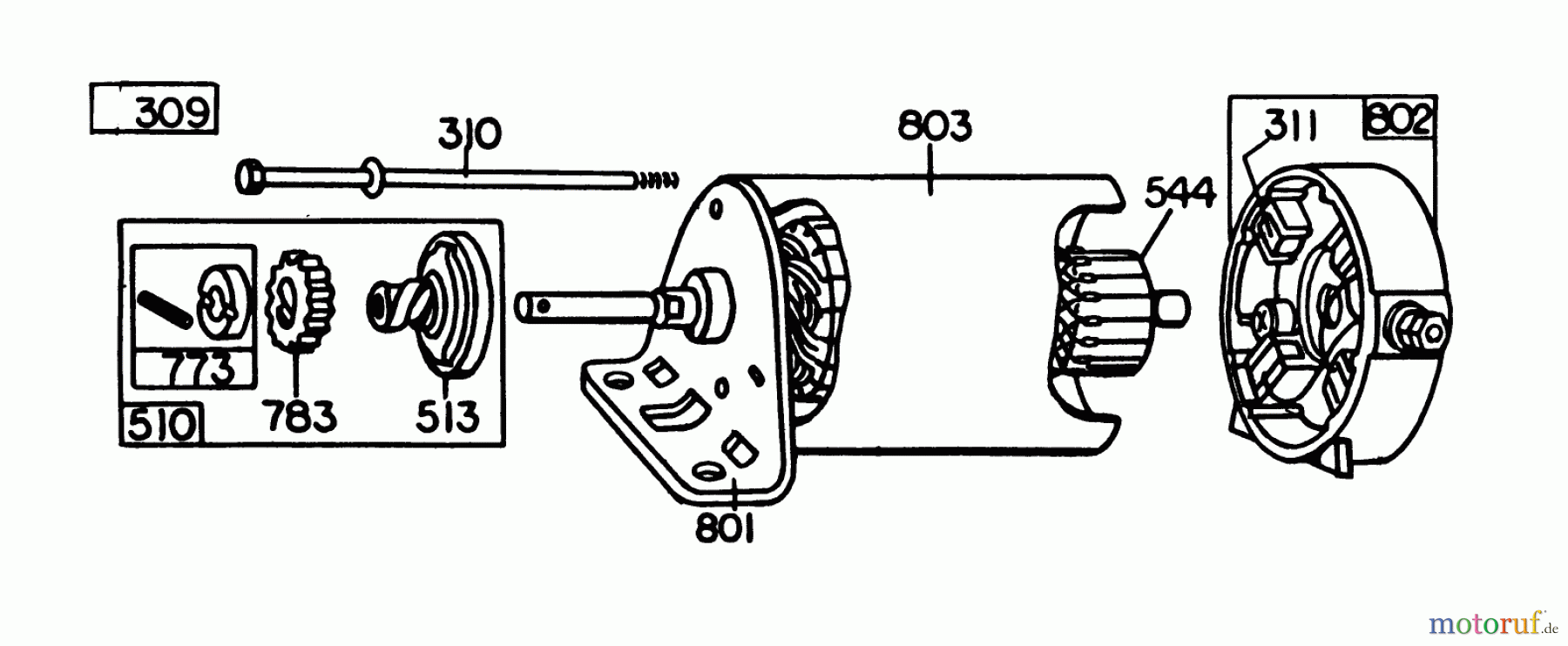 Toro Neu Mowers, Lawn & Garden Tractor Seite 1 57360 (11-32) - Toro 11-32 Lawn Tractor, 1979 (9000001-9999999) BRIGGS & STRATTON MODEL 191707-5641-01 (MODEL 57300) #2