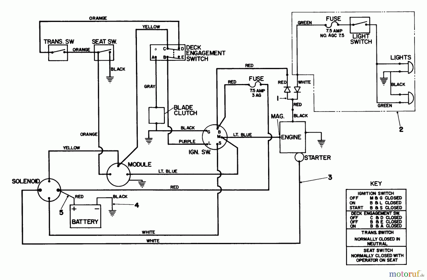  Toro Neu Mowers, Lawn & Garden Tractor Seite 1 57356 (11-42) - Toro 11-42 Lawn Tractor, 1982 (2000001-2999999) ELECTRICAL DIAGRAM