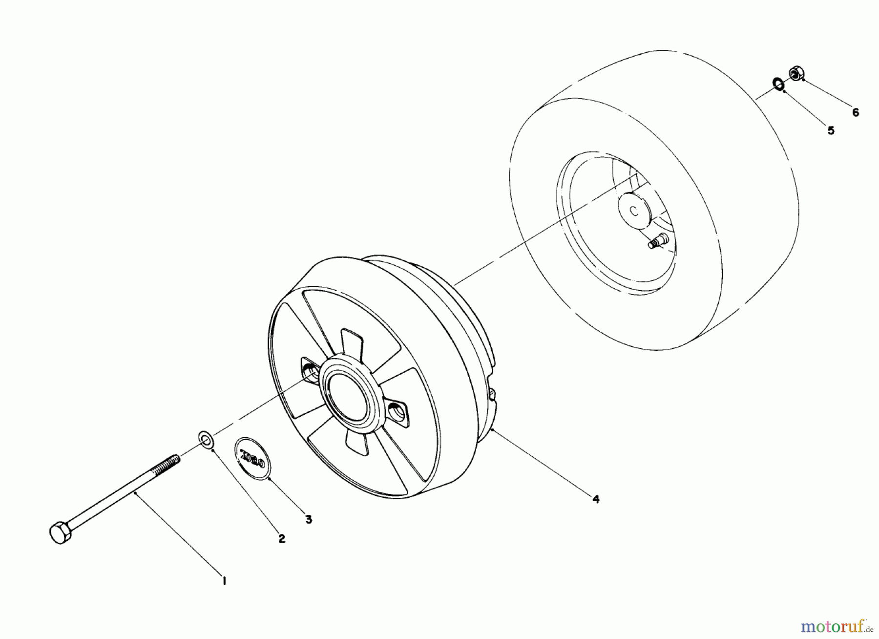  Toro Neu Mowers, Lawn & Garden Tractor Seite 1 57356 (11-42) - Toro 11-42 Lawn Tractor, 1985 (5000001-5999999) WHEEL WEIGHT KIT MODEL NO. 59159 (OPTIONAL)