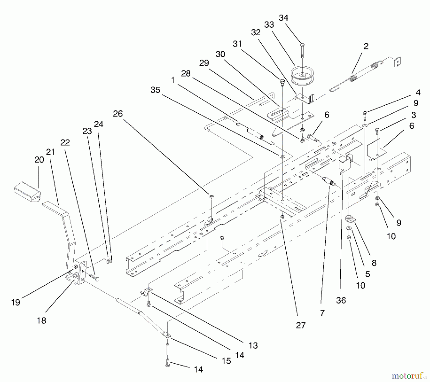  Toro Neu Mowers, Lawn & Garden Tractor Seite 1 71185 (13-38XL) - Toro 13-38XL Lawn Tractor, 1998 (8900001-8999999) CLUTCH ASSEMBLY