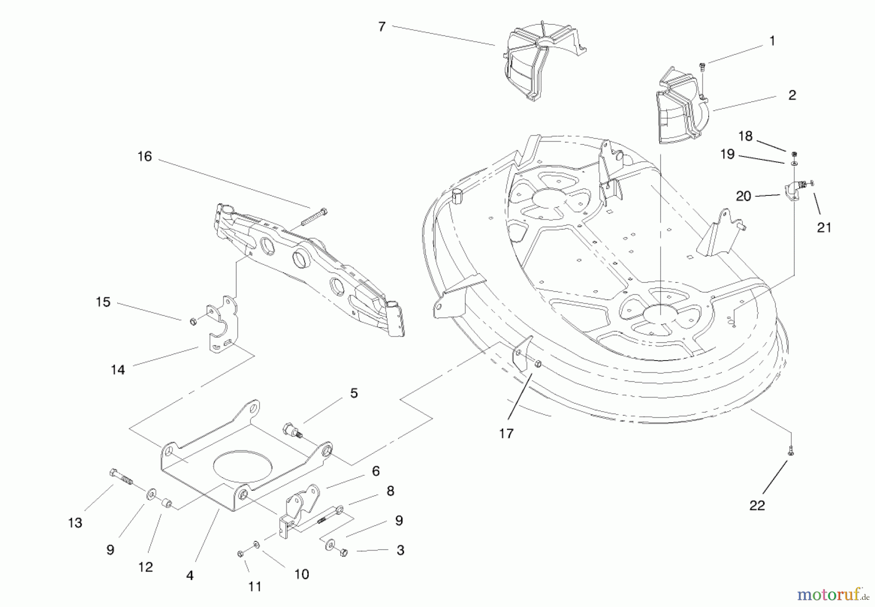  Toro Neu Mowers, Lawn & Garden Tractor Seite 1 71190 (13-38XL) - Toro 13-38XL Lawn Tractor, 1997 (7900001-7999999) SUSPENSION ASSEMBLY (38