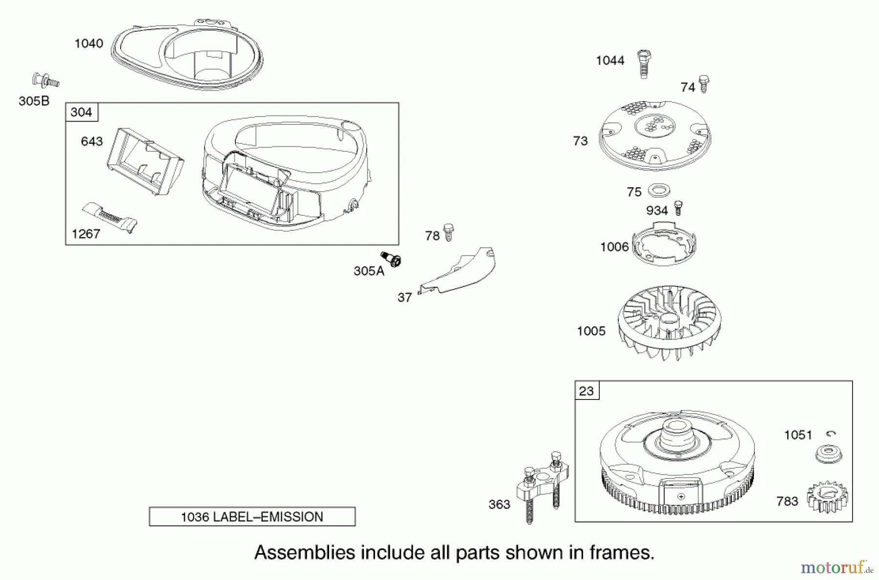  Toro Neu Mowers, Lawn & Garden Tractor Seite 1 71228 (17-44HXL) - Toro 17-44HXL Lawn Tractor, 2003 (230000001-230999999) BLOWER HOUSING ASSEMBLY BRIGGS AND STRATTON 31F777-0123-E1