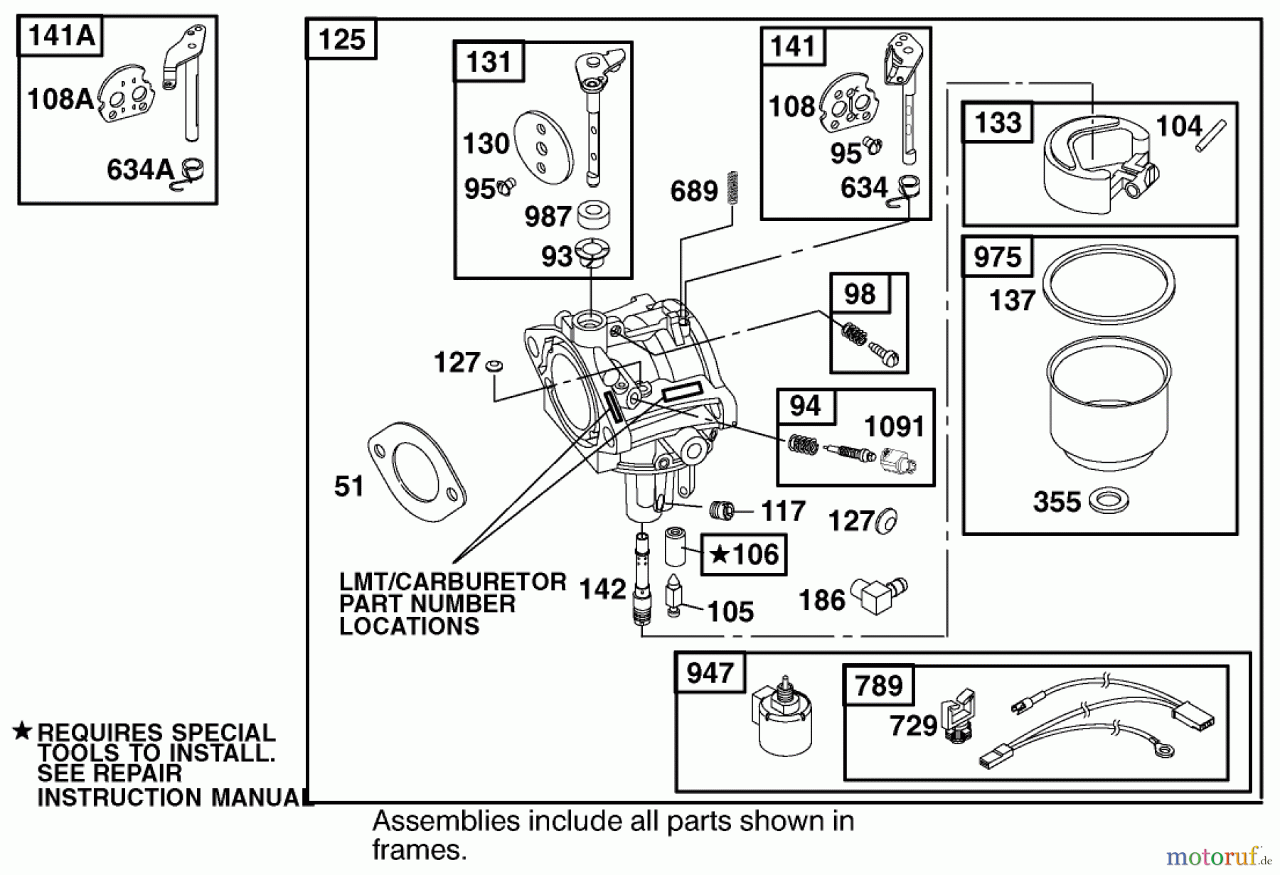  Toro Neu Mowers, Lawn & Garden Tractor Seite 1 71282 (17-44HXLE) - Toro 17-44HXLE Lawn Tractor, 2001 (210000001-210999999) ENGINE BRIGGS & STRATTON MODEL 312777-0128-E1 #4