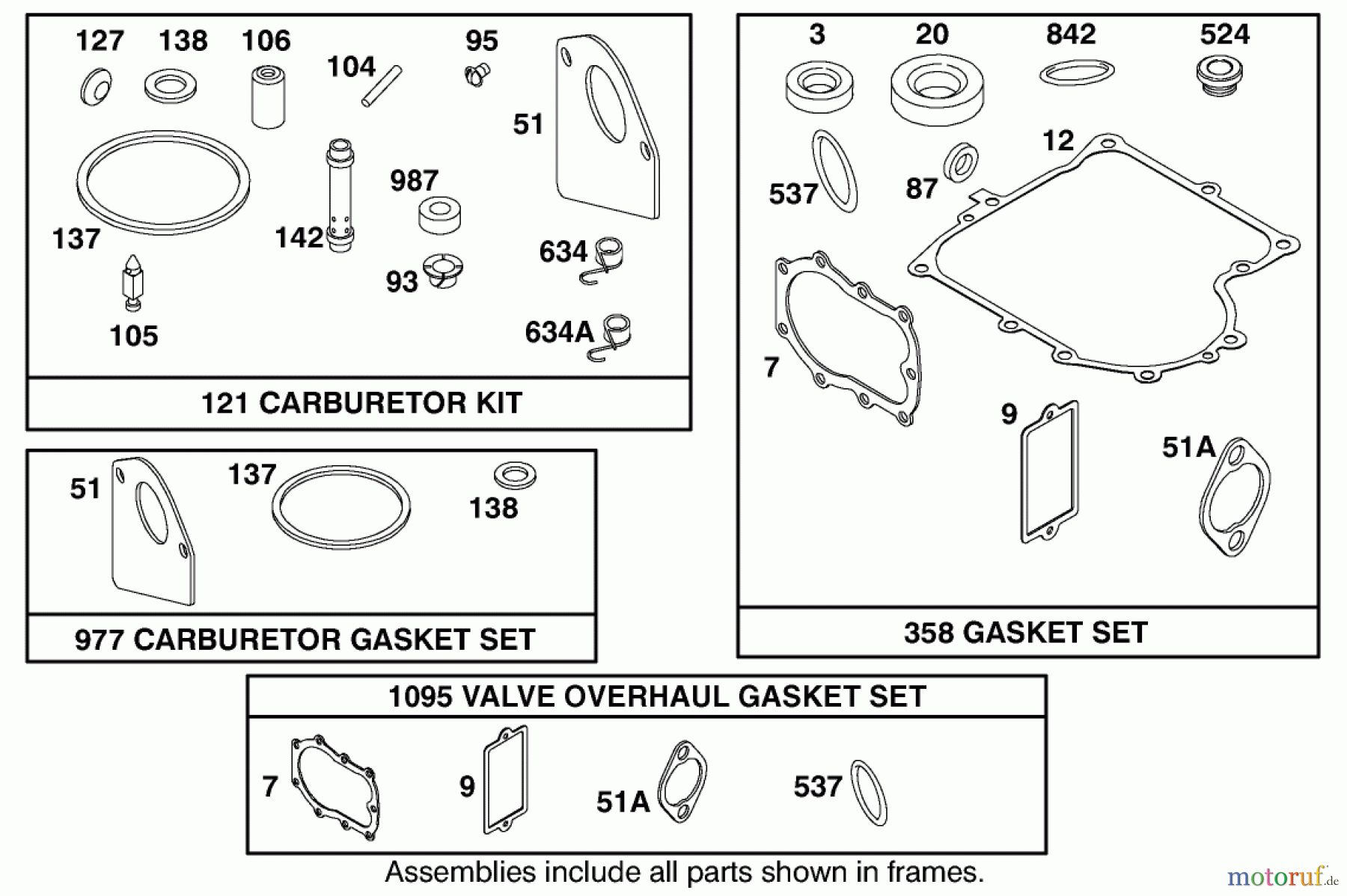 Toro Neu Mowers, Lawn & Garden Tractor Seite 1 71300 (12-32XL) - Toro 12-32XL Lawn Tractor, 2000 (200000001-200999999) ENGINE BRIGGS & STRATTON MODEL 284707-1148-E1 #9