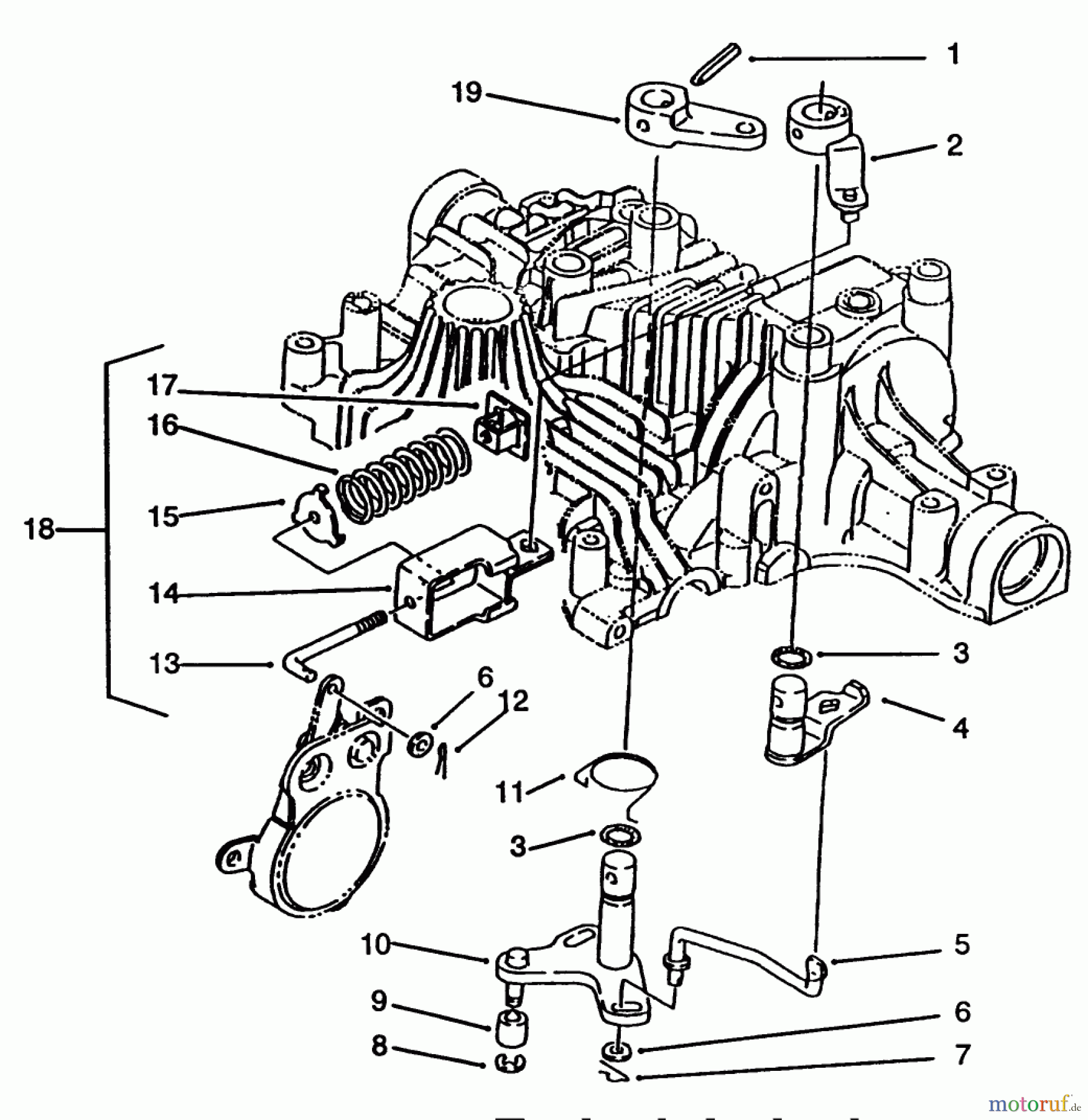  Toro Neu Mowers, Lawn & Garden Tractor Seite 1 72103 (268-H) - Toro 268-H Yard Tractor, 1994 (4900001-4999999) BRAKE INTERLOCK