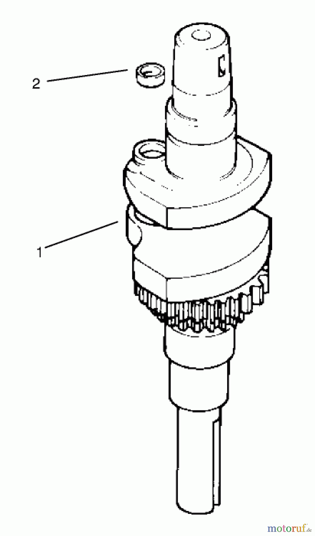  Toro Neu Mowers, Lawn & Garden Tractor Seite 1 72045 (265-6) - Toro 265-6 Lawn and Garden Tractor, 1998 (8900001-8900399) CRANKSHAFT