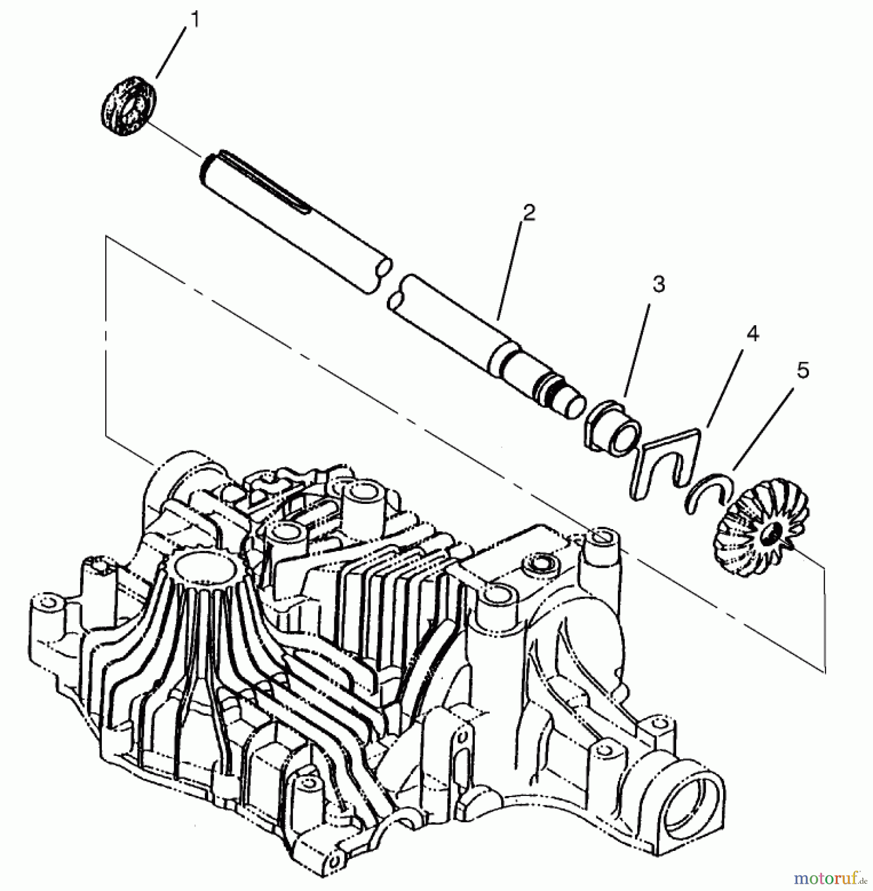  Toro Neu Mowers, Lawn & Garden Tractor Seite 1 72085 (267-H) - Toro 267-H Lawn and Garden Tractor, 1997 (7900001-7999999) AXLE SHAFT