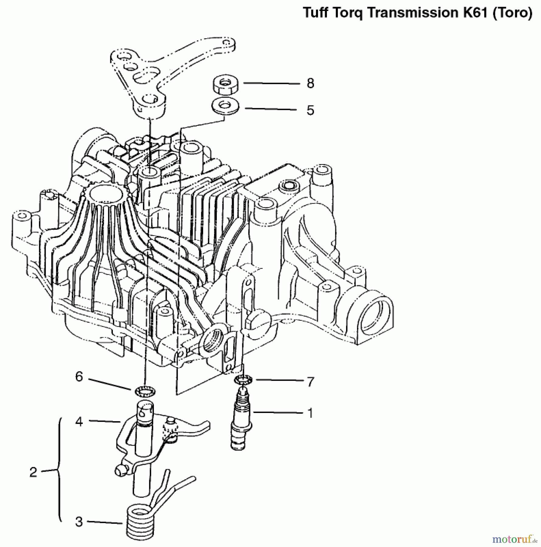  Toro Neu Mowers, Lawn & Garden Tractor Seite 1 72105 (268-H) - Toro 268-H Lawn and Garden Tractor, 1999 (9900001-9999999) N-CENTERING