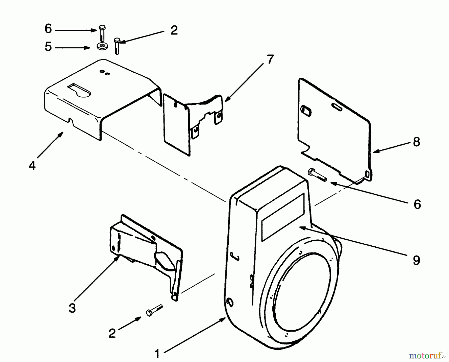  Toro Neu Mowers, Lawn & Garden Tractor Seite 1 73320 (310-8) - Toro 310-8 Garden Tractor, 1993 (3900001-3999999) BAFFLES AND SHROUDS