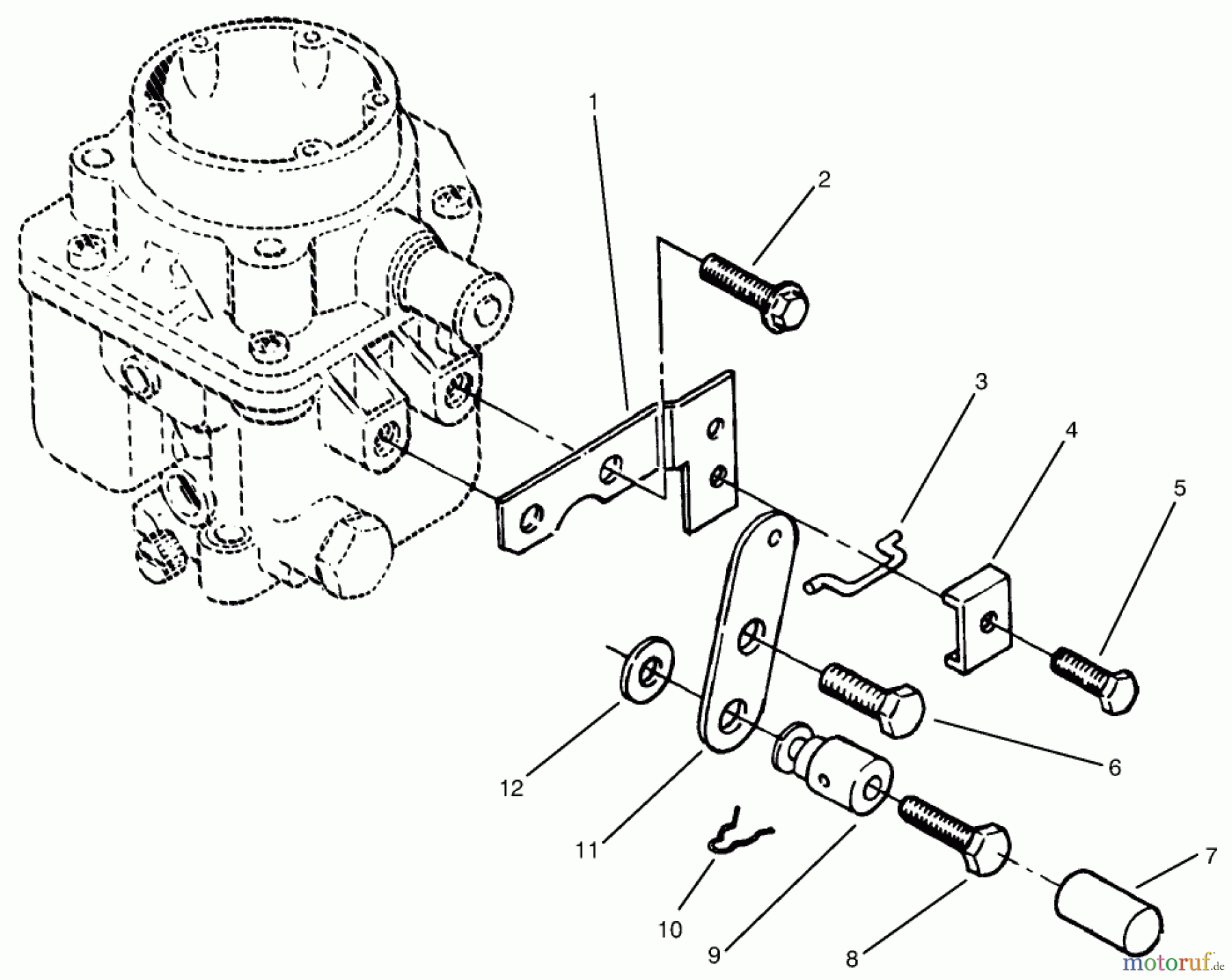  Toro Neu Mowers, Lawn & Garden Tractor Seite 1 73422 (416-8) - Toro 416-8 Garden Tractor, 1997 (7900001-7999999) CHOKE CONTROL