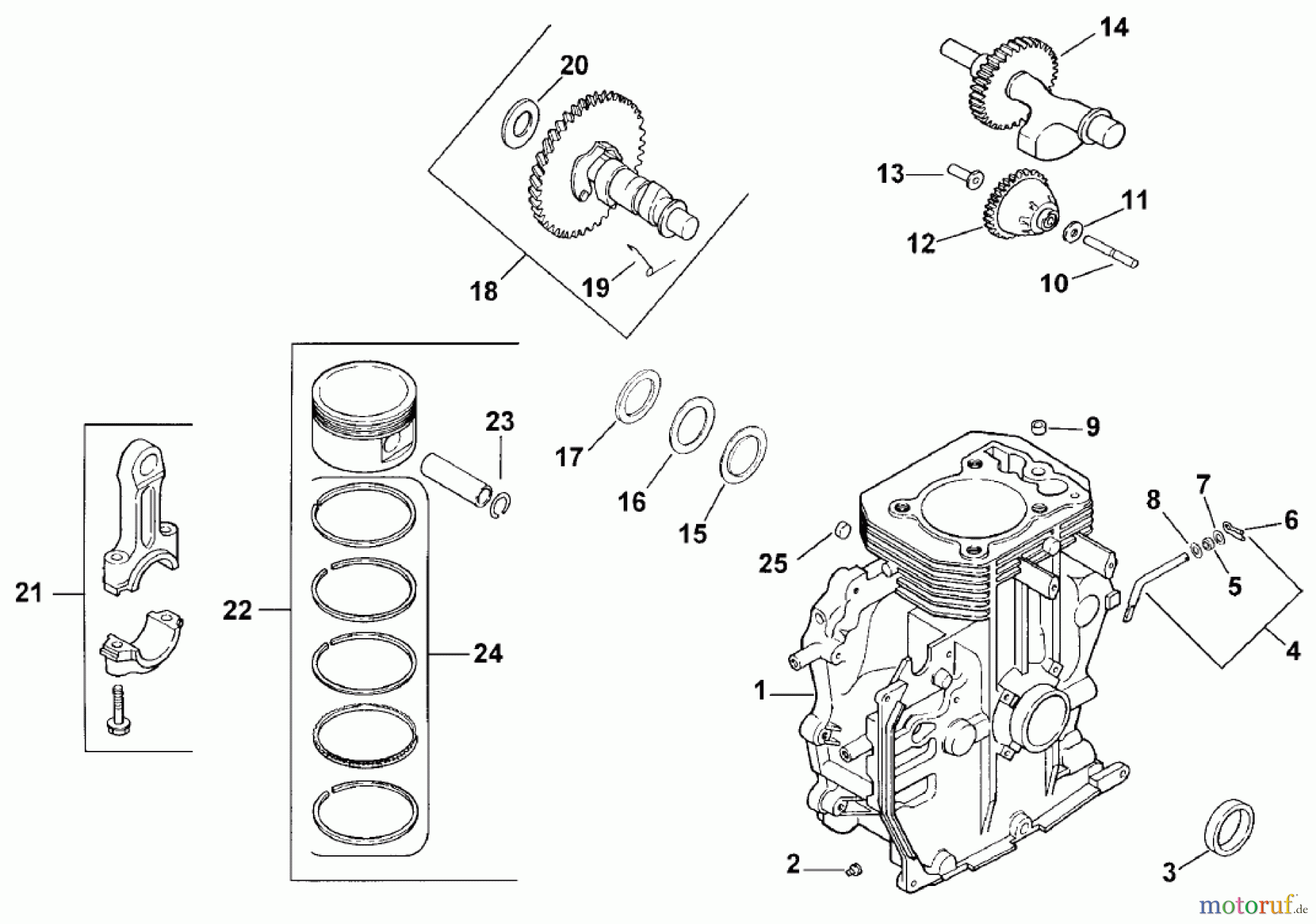  Toro Neu Mowers, Lawn & Garden Tractor Seite 1 73449 (314-8) - Toro 314-8 Garden Tractor, 2001 (210000001-210999999) CRANKCASE (MODEL 73449 ONLY)