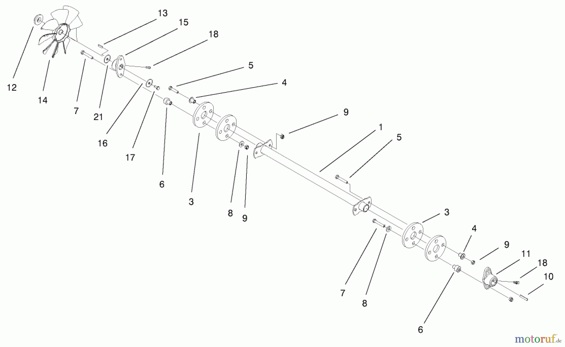  Toro Neu Mowers, Lawn & Garden Tractor Seite 1 73542 (520xi) - Toro 520xi Garden Tractor, 2000 (200000001-200999999) DRIVE SHAFT ASSEMBLY