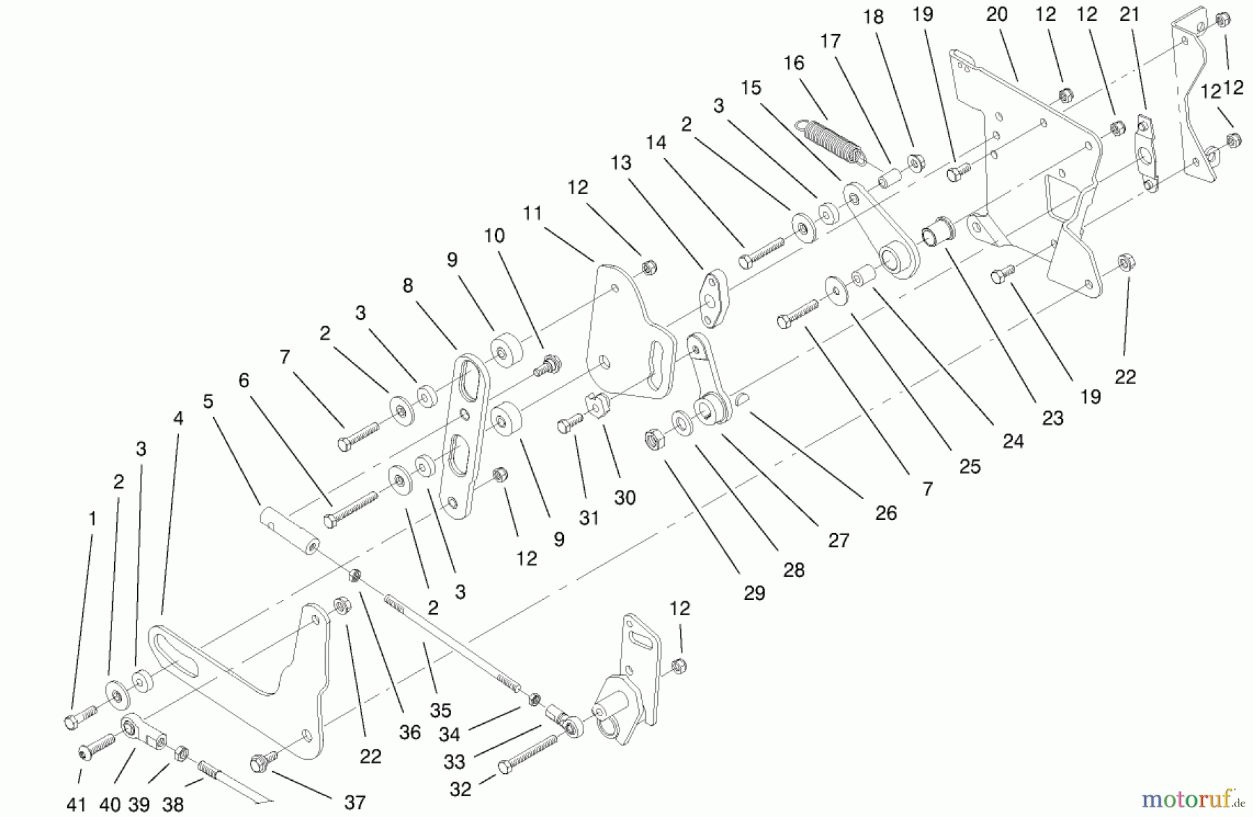  Toro Neu Mowers, Lawn & Garden Tractor Seite 1 73542 (520xi) - Toro 520xi Garden Tractor, 2000 (200000001-200999999) REAR SMART TURN ASSEMBLY