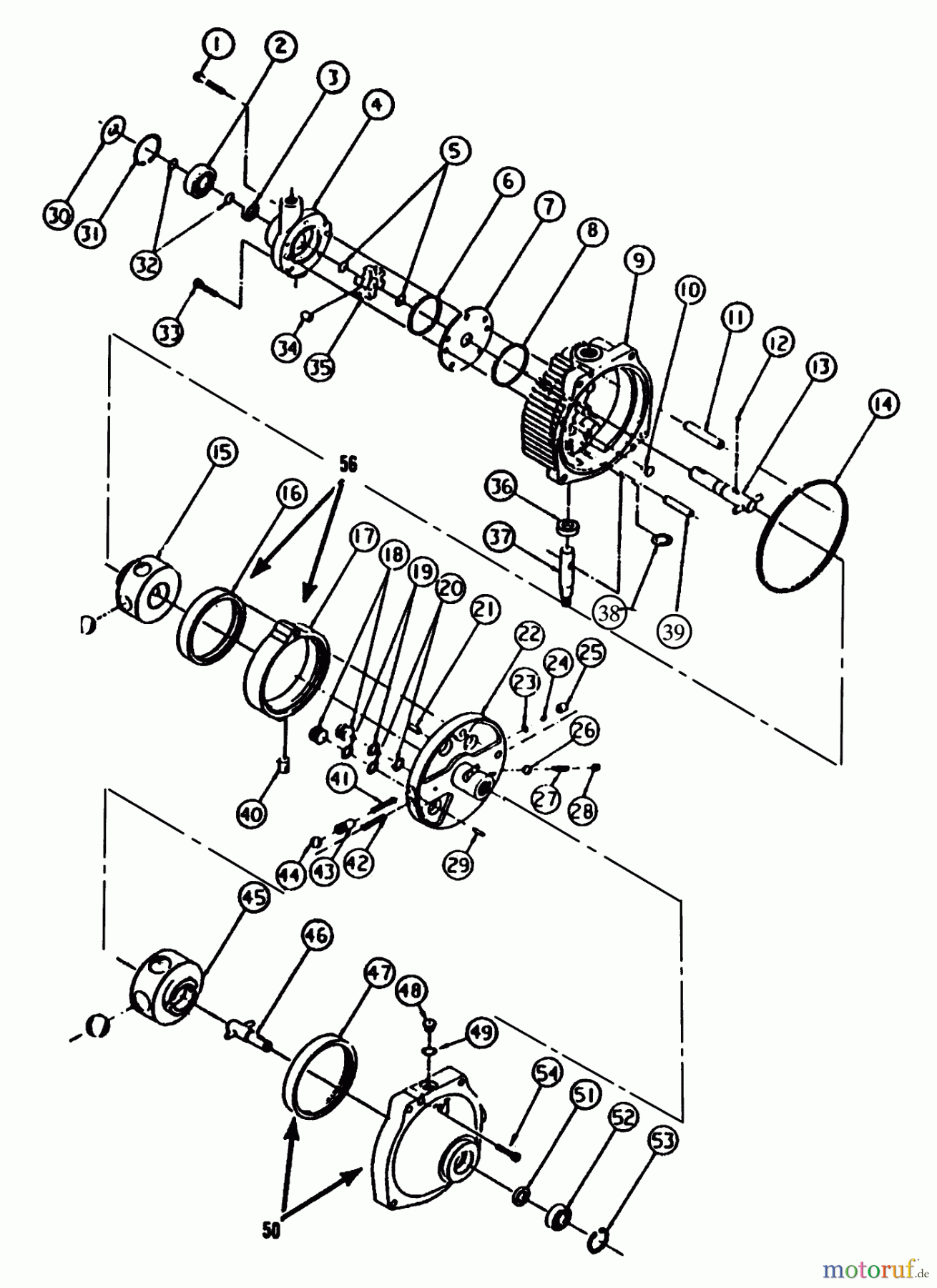  Toro Neu Mowers, Lawn & Garden Tractor Seite 1 73501 (520-H) - Toro 520-H Garden Tractor, 1994 (49000001-49999999) HYDRAULIC PUMP AND MOTOR