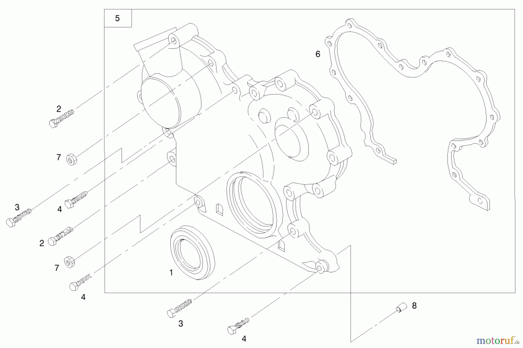  Toro Neu Mowers, Lawn & Garden Tractor Seite 1 73590 (523Dxi) - Toro 523Dxi Garden Tractor, 2000 (200000001-200999999) ENGINE ASSEMBLY #7