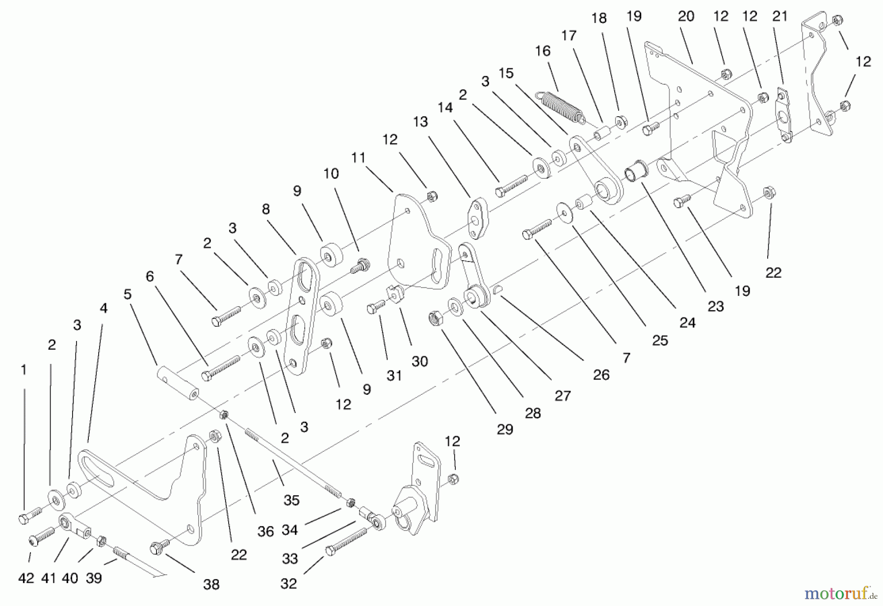Toro Neu Mowers, Lawn & Garden Tractor Seite 1 73560 (522xi) - Toro 522xi Garden Tractor, 1998 (8900001-8999999) SMART TURN REAR ASSEMBLY