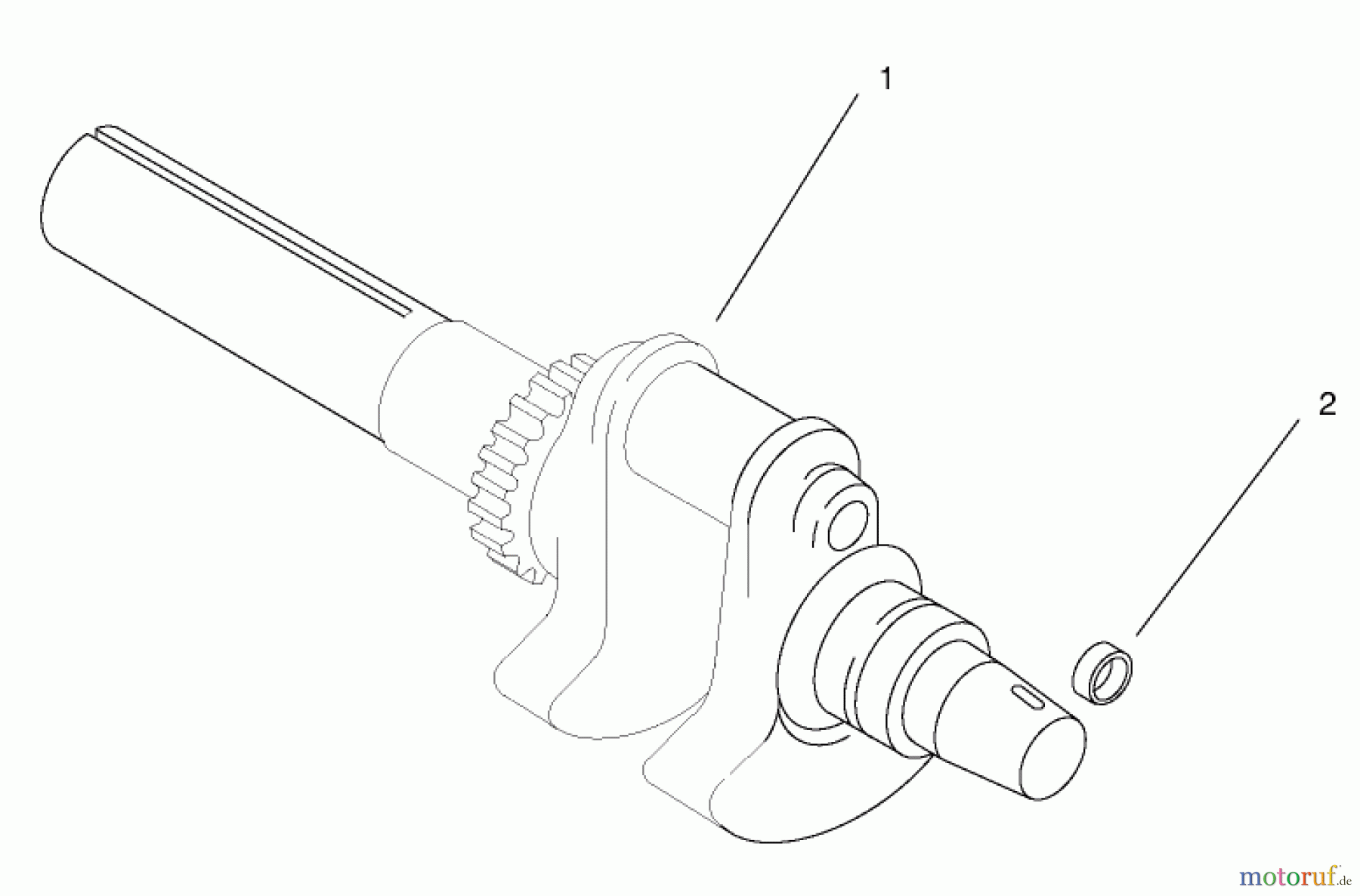  Toro Neu Mowers, Lawn & Garden Tractor Seite 1 73561 (522xi) - Toro 522xi Garden Tractor, 2000 (200000201-200999999) GROUP 1-CRANKSHAFT