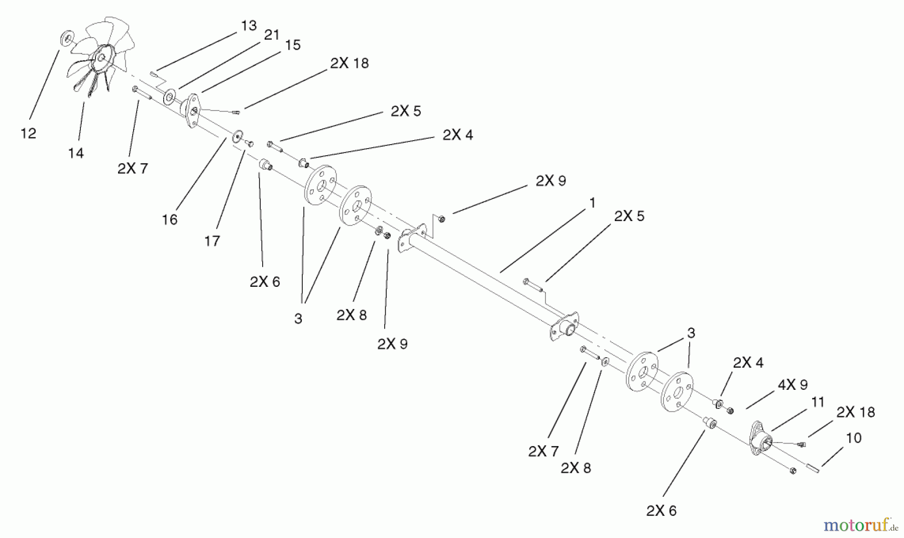 Toro Neu Mowers, Lawn & Garden Tractor Seite 1 73561 (522xi) - Toro 522xi Garden Tractor, 2002 (220000001-220999999) DRUVE SHAFT ASSEMBLY