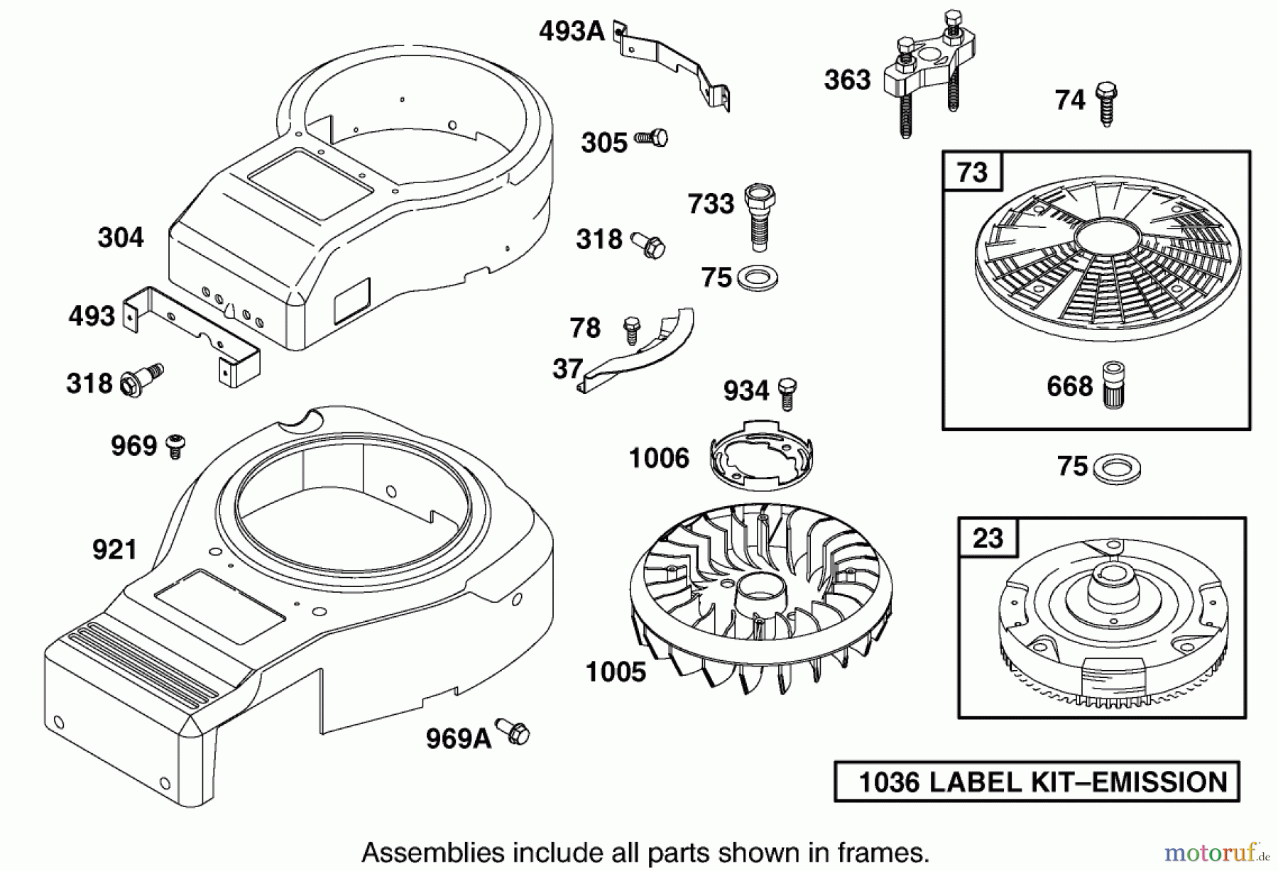  Toro Neu Mowers, Lawn & Garden Tractor Seite 1 74570 (DH 210) - Toro DH 210 Lawn Tractor, 2006 (260000001-260999999) BLOWER HOUSING ASSEMBLY BRIGGS AND STRATTON 311777-0151-E1