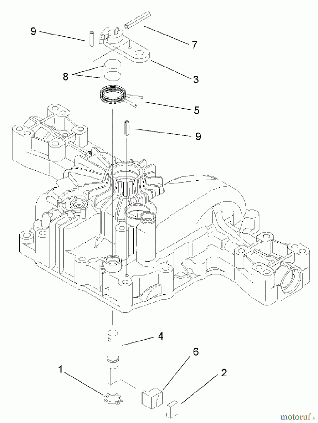  Toro Neu Mowers, Lawn & Garden Tractor Seite 1 74592 (DH 220) - Toro DH 220 Lawn Tractor, 2007 (270000001-270000651) BRAKE ASSEMBLY TRANSMISSION ASSEMBLY NO. 104-2889