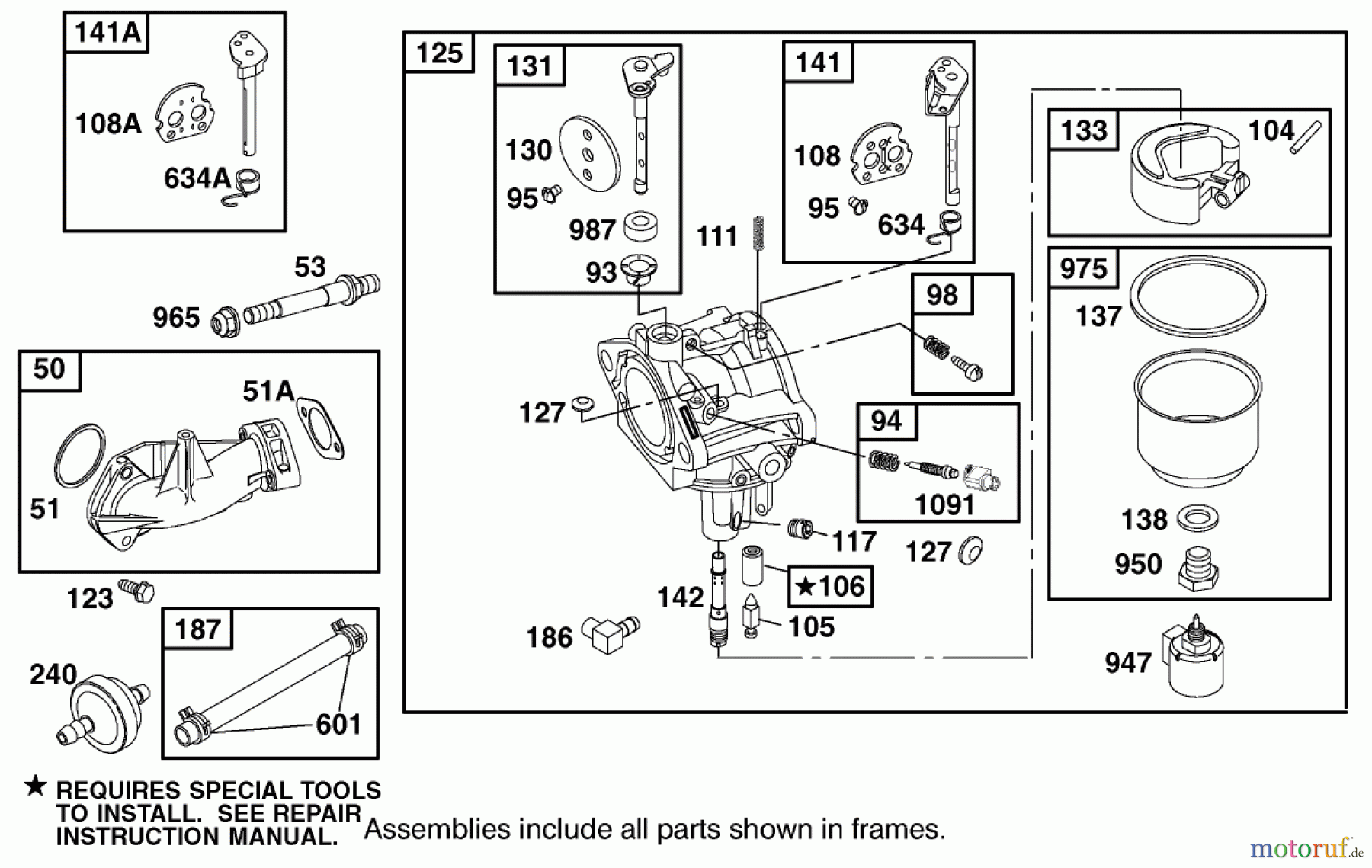  Toro Neu Mowers, Lawn & Garden Tractor Seite 1 77102 (16-38G) - Toro 16-38G Lawn Tractor, 2000 (200000001-200999999) ENGINE BRIGGS & STRATTON MODEL 28Q777-0690-E1 #4