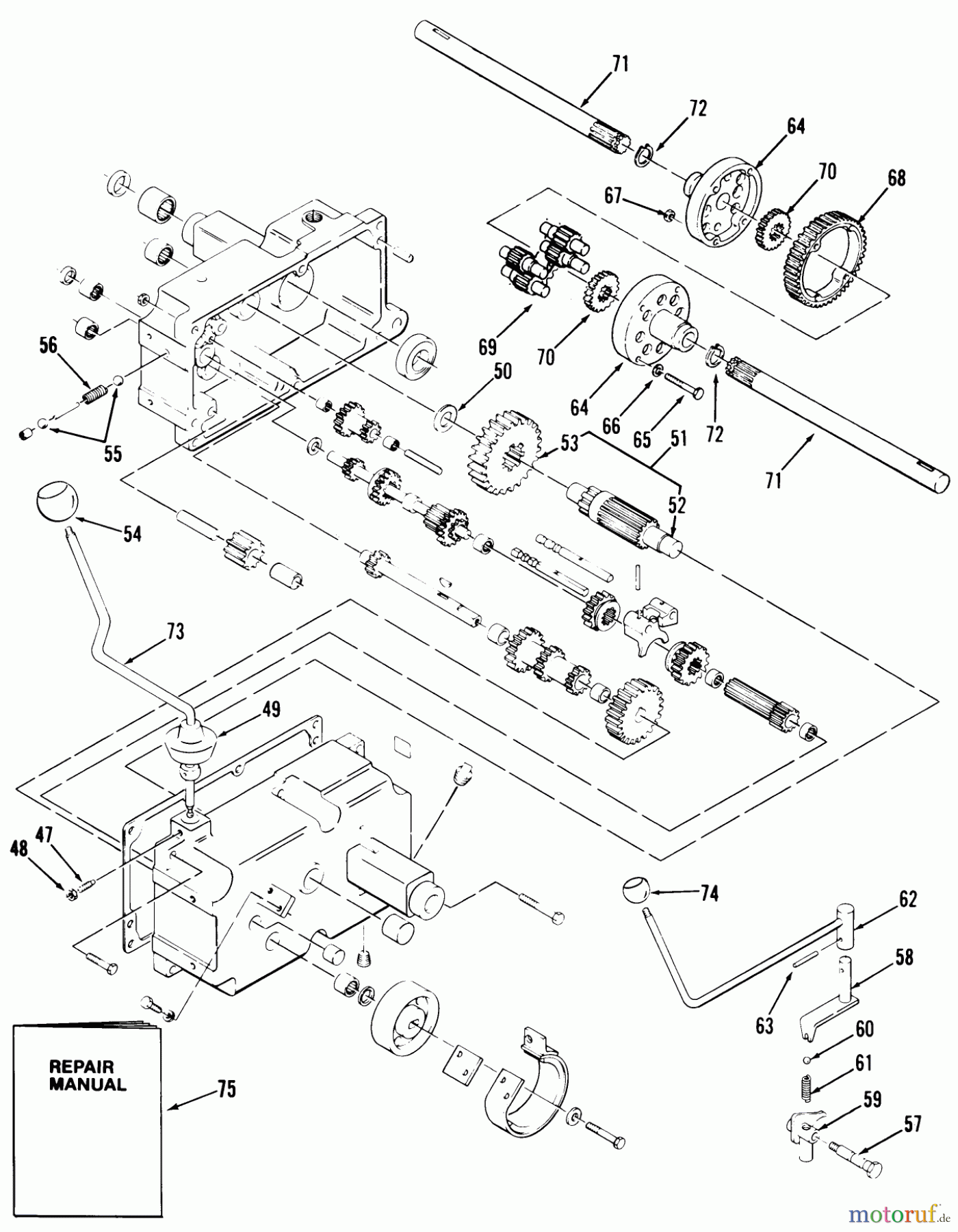  Toro Neu Mowers, Lawn & Garden Tractor Seite 2 A1-184801 (GT-1848) - Toro GT-1848 Twin Automatic Tractor, 1982 MECHANICAL TRANSMISSION-8 SPEED #2