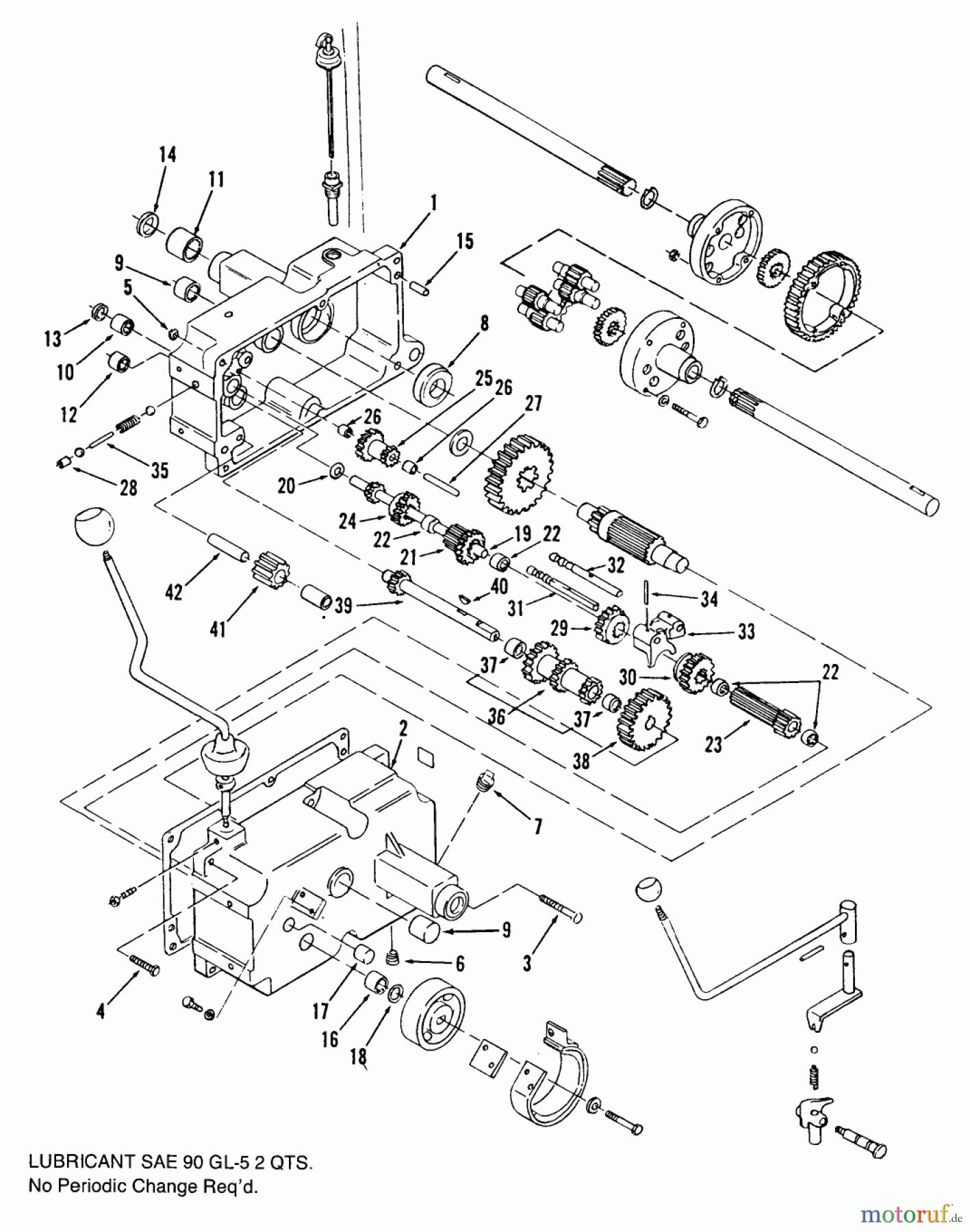  Toro Neu Mowers, Lawn & Garden Tractor Seite 2 R1-16O801 (316-8) - Toro 316-8 Garden Tractor, 1990 MECHANICAL TRANSMISSION-8-SPEED #1