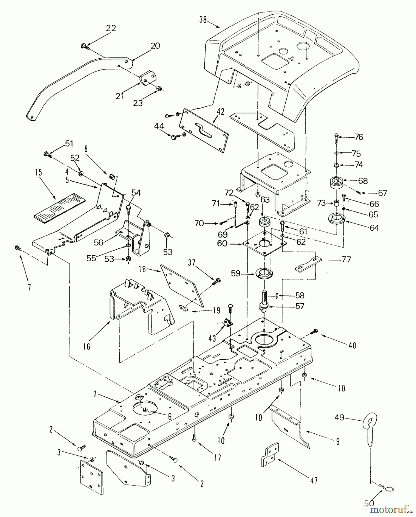 Toro Neu Mowers, Lawn & Garden Tractor Seite 2 R2-17K501 (227-5) - Toro 227-5 Tractor, 1990 FRAME, SHEET METAL AND COVERS (CONT-D)