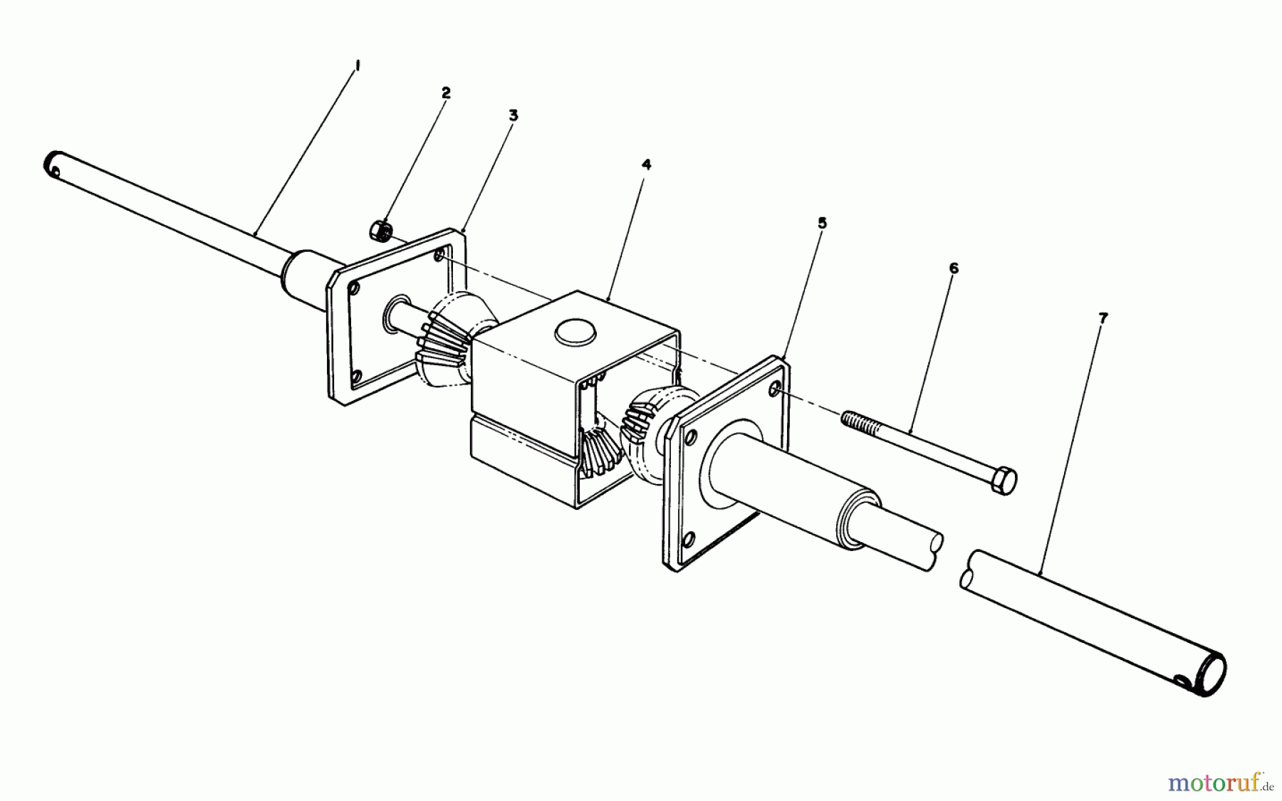  Toro Neu Mowers, Rear-Engine Rider 56123 (8-25) - Toro 8-25 Rear Engine Rider, 1990 (0000001-0999999) DIFFERENTIAL ASSEMBLY