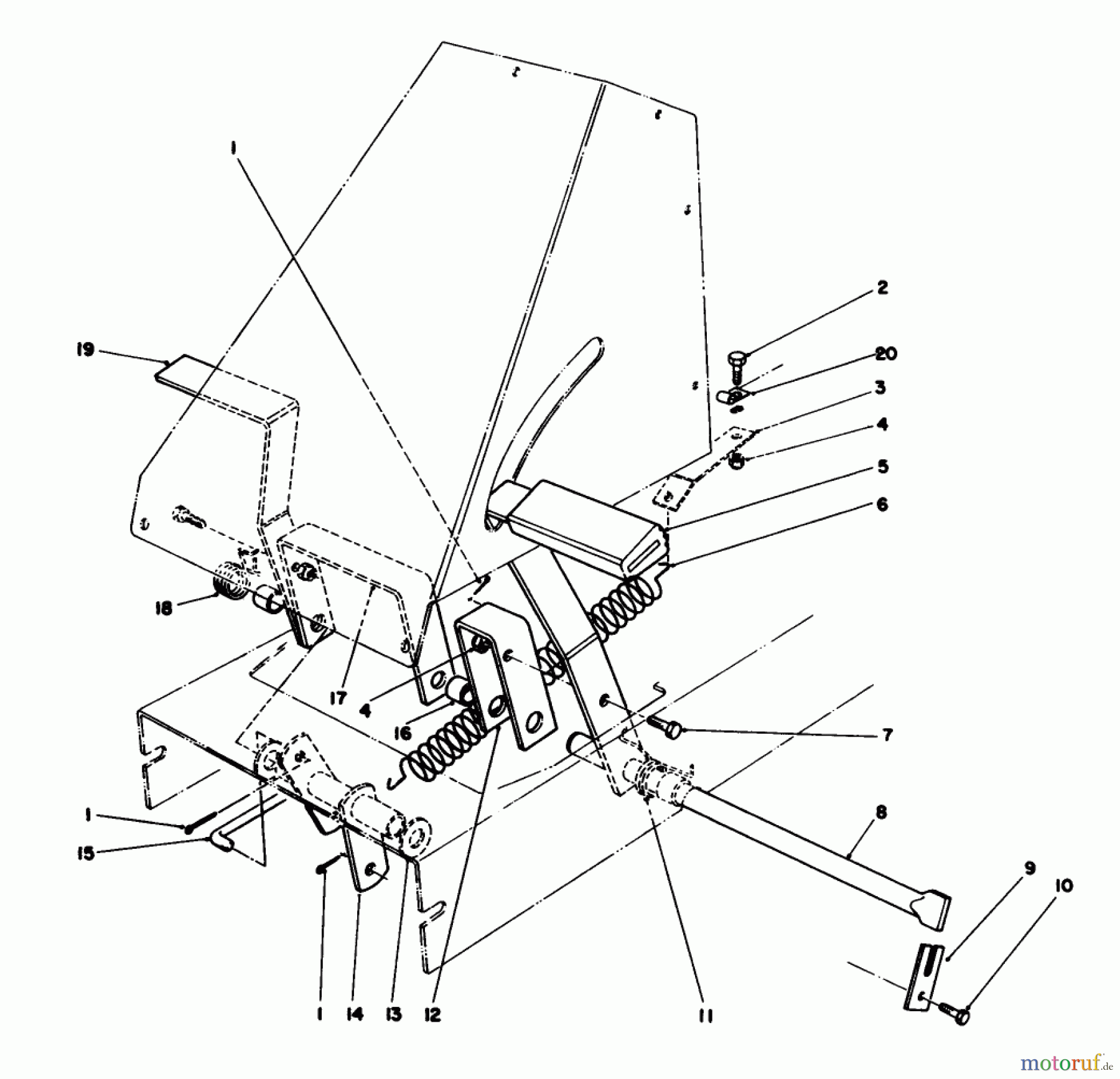Toro Neu Mowers, Rear-Engine Rider 56170 (11-32) - Toro 11-32 Professional Rear Engine Rider, 1987 (7000001-7999999) BRAKE & CLUTCH ASSEMBLY