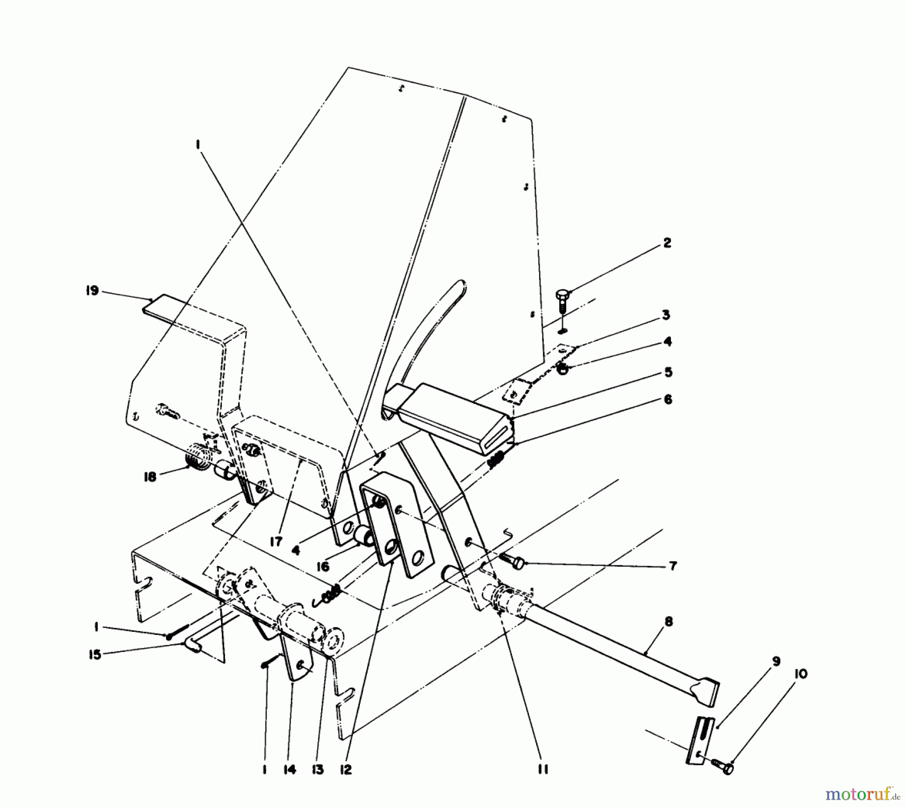 Toro Neu Mowers, Rear-Engine Rider 56150 (8-32) - Toro 8-32 Professional Rider, 1986 (6000001-6999999) BRAKE & CLUTCH ASSEMBLY