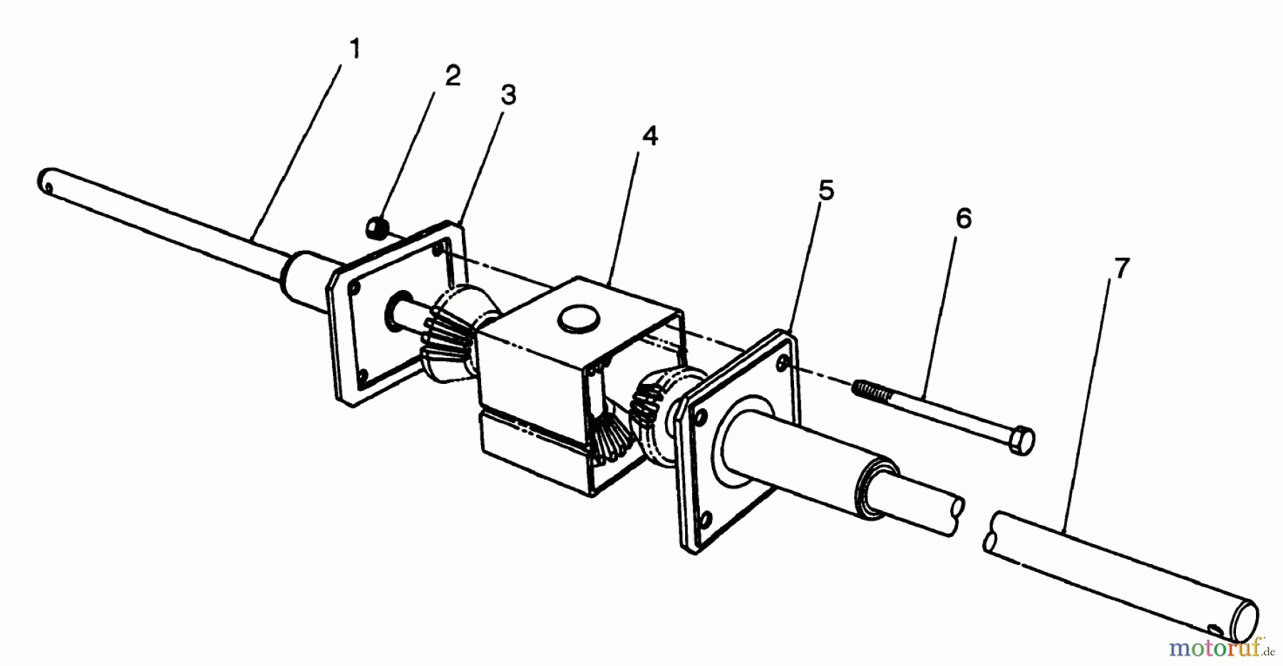  Toro Neu Mowers, Rear-Engine Rider 56195 (12-32) - Toro 12-32 Rear Engine Rider, 1992 (2000001-2999999) DIFFERENTIAL ASSEMBLY