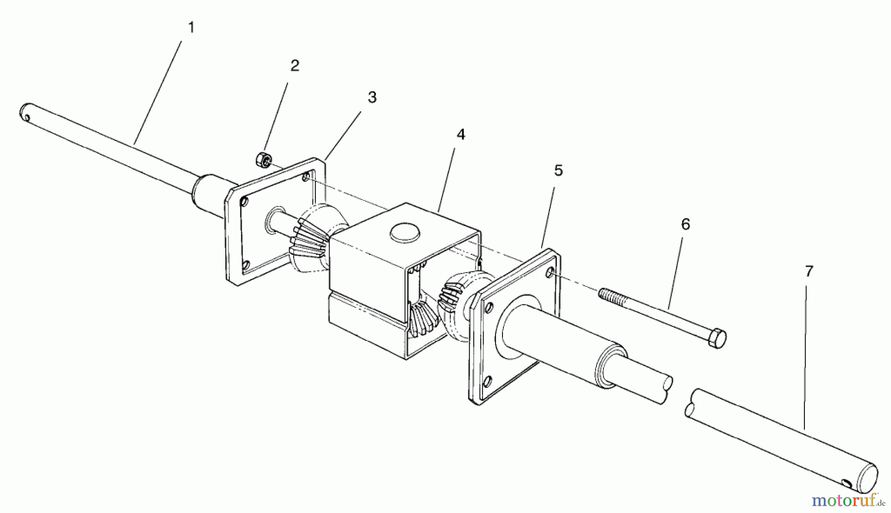 Toro Neu Mowers, Rear-Engine Rider 70060 (8-25) - Toro 8-25 Rear Engine Rider, 1997 (79000001-79999999) DIFFERENTIAL ASSEMBLY